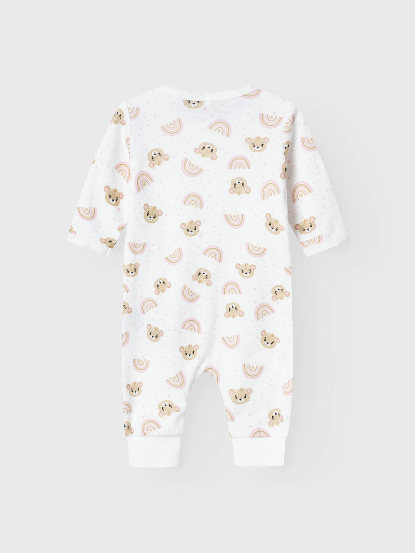 NBFNIGHTSUIT ZIP ORCHID PINK TEDDY NOOS