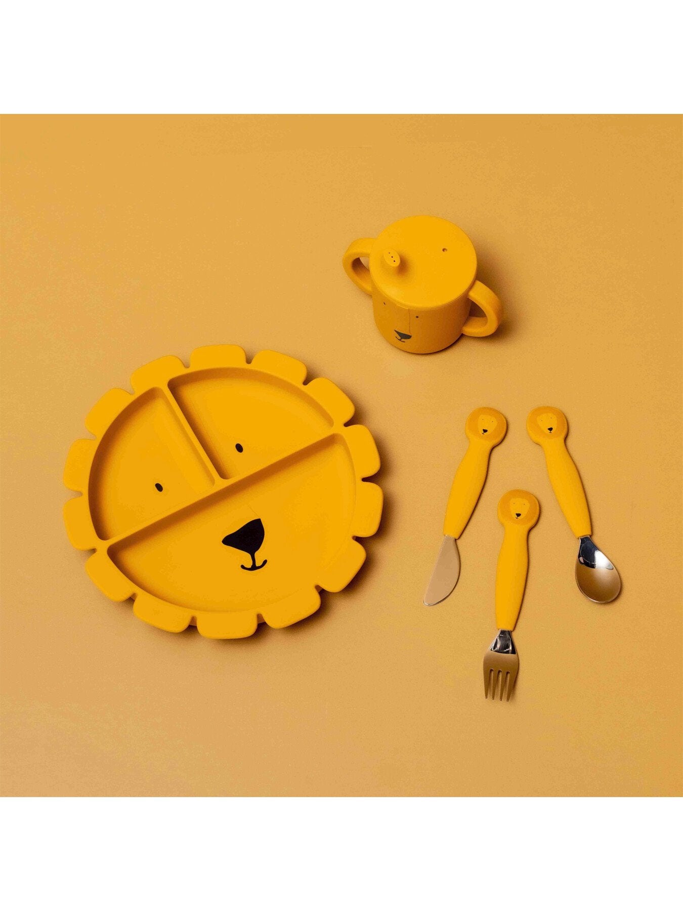 Mr Lion Silicone Cutlery Set 3 pack