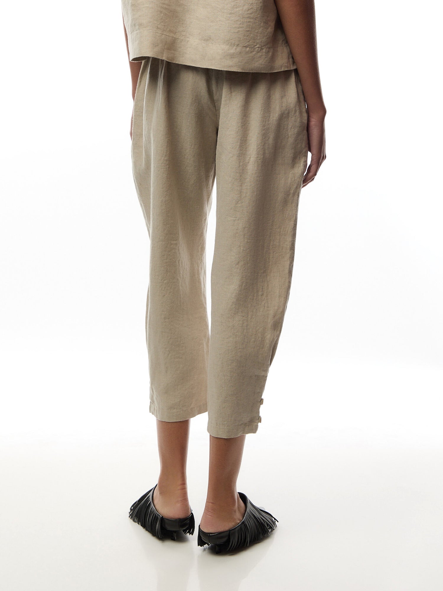 Penna Tapered Leg Trouser Natural