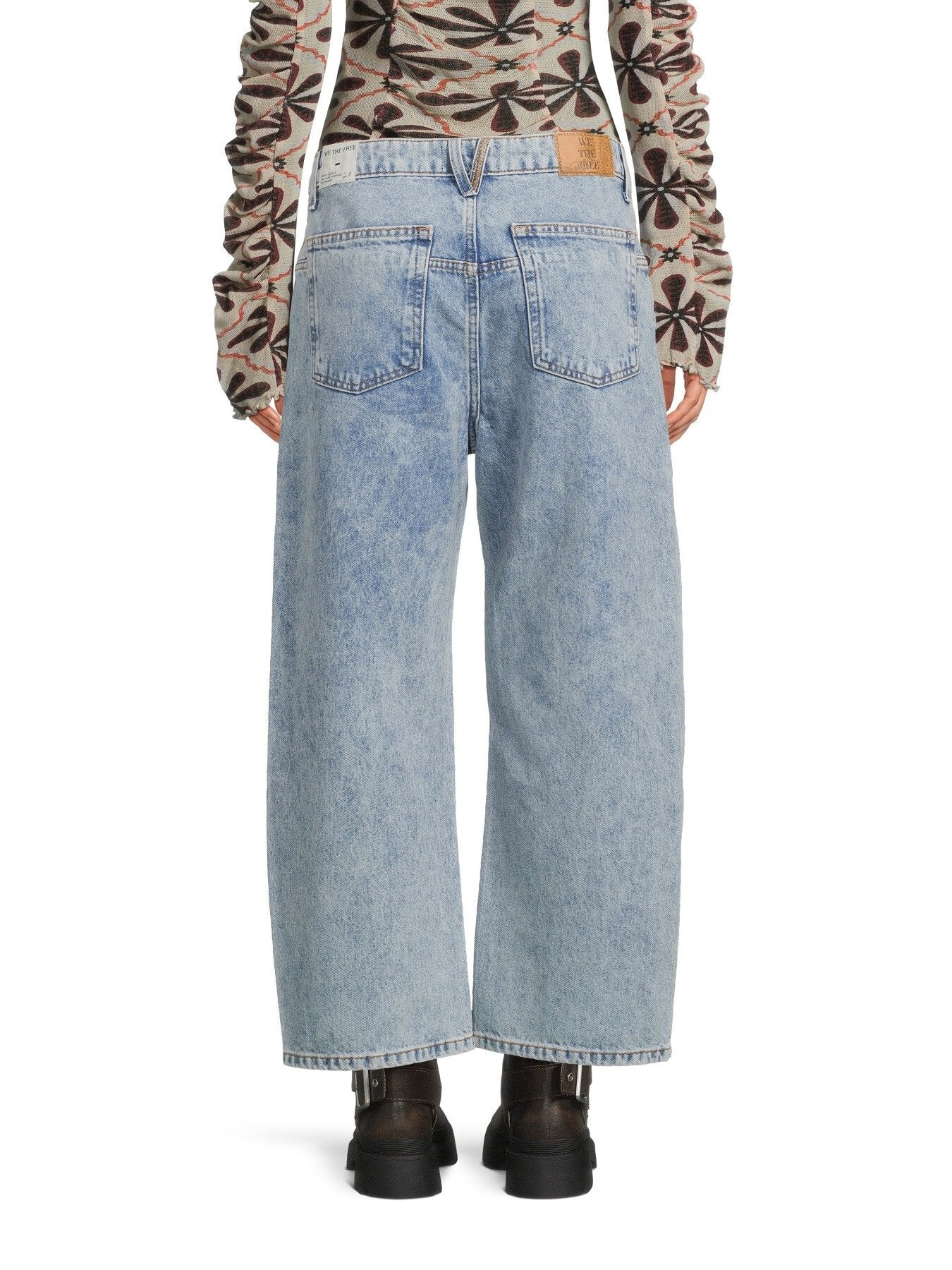 Deep Trance Dropped Boyfriend Jeans