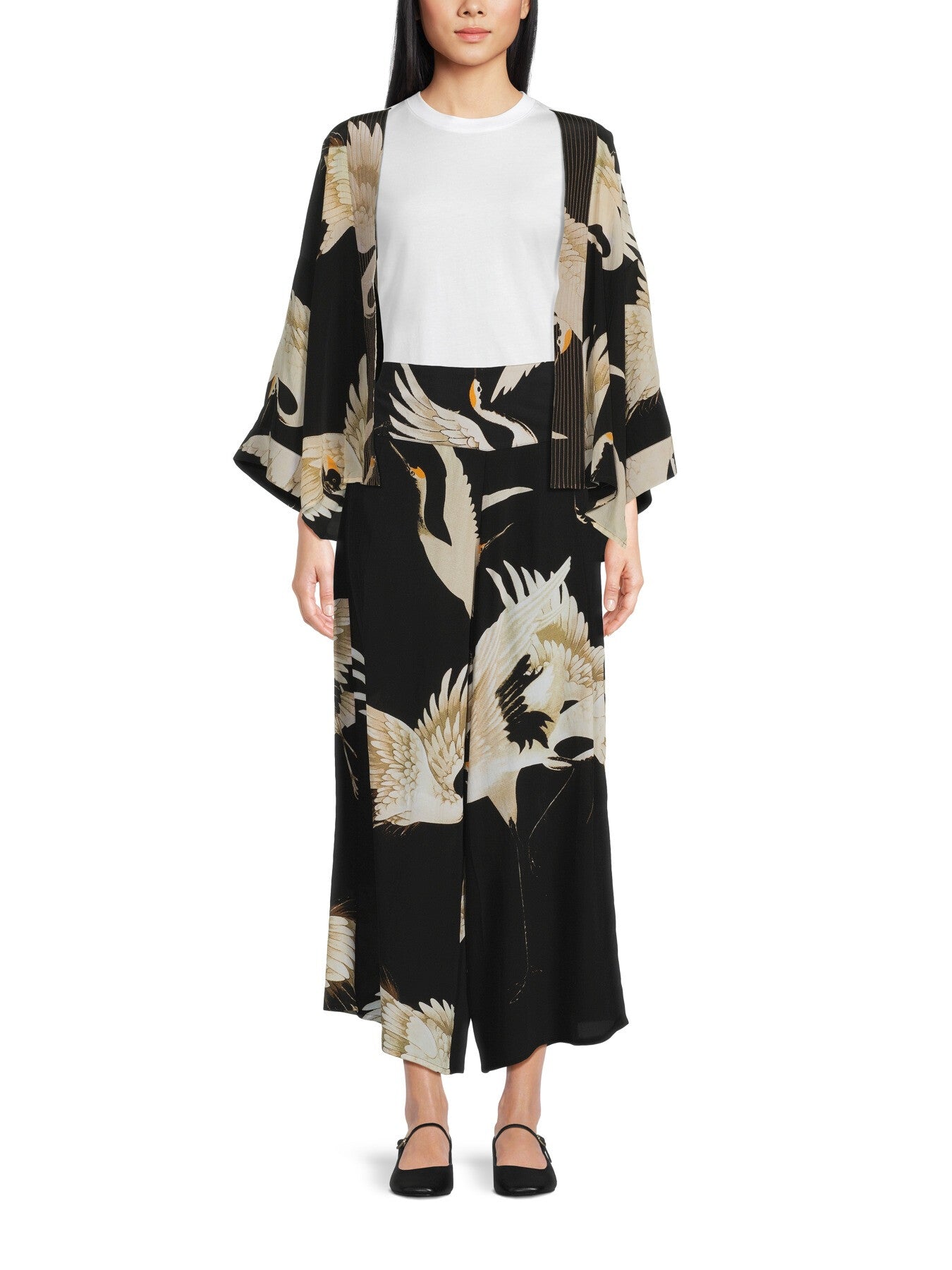 Stork Black Crepe Palazzo Pant