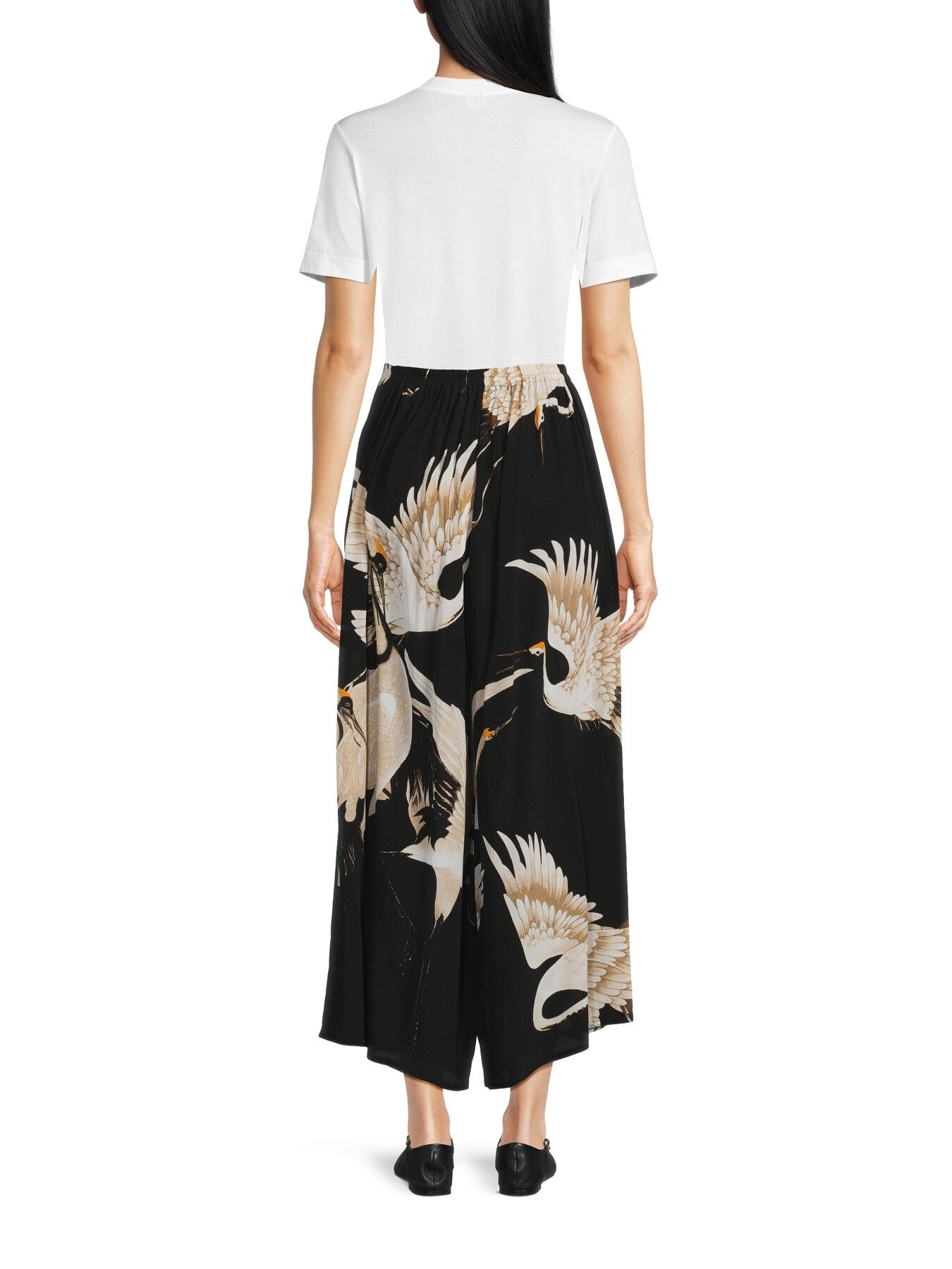 Stork Black Crepe Palazzo Pant