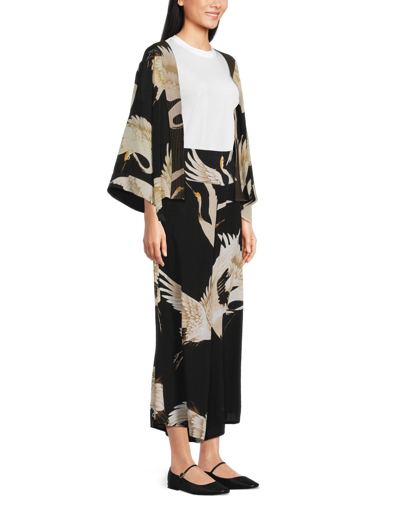 Stork Black Crepe Palazzo Pant