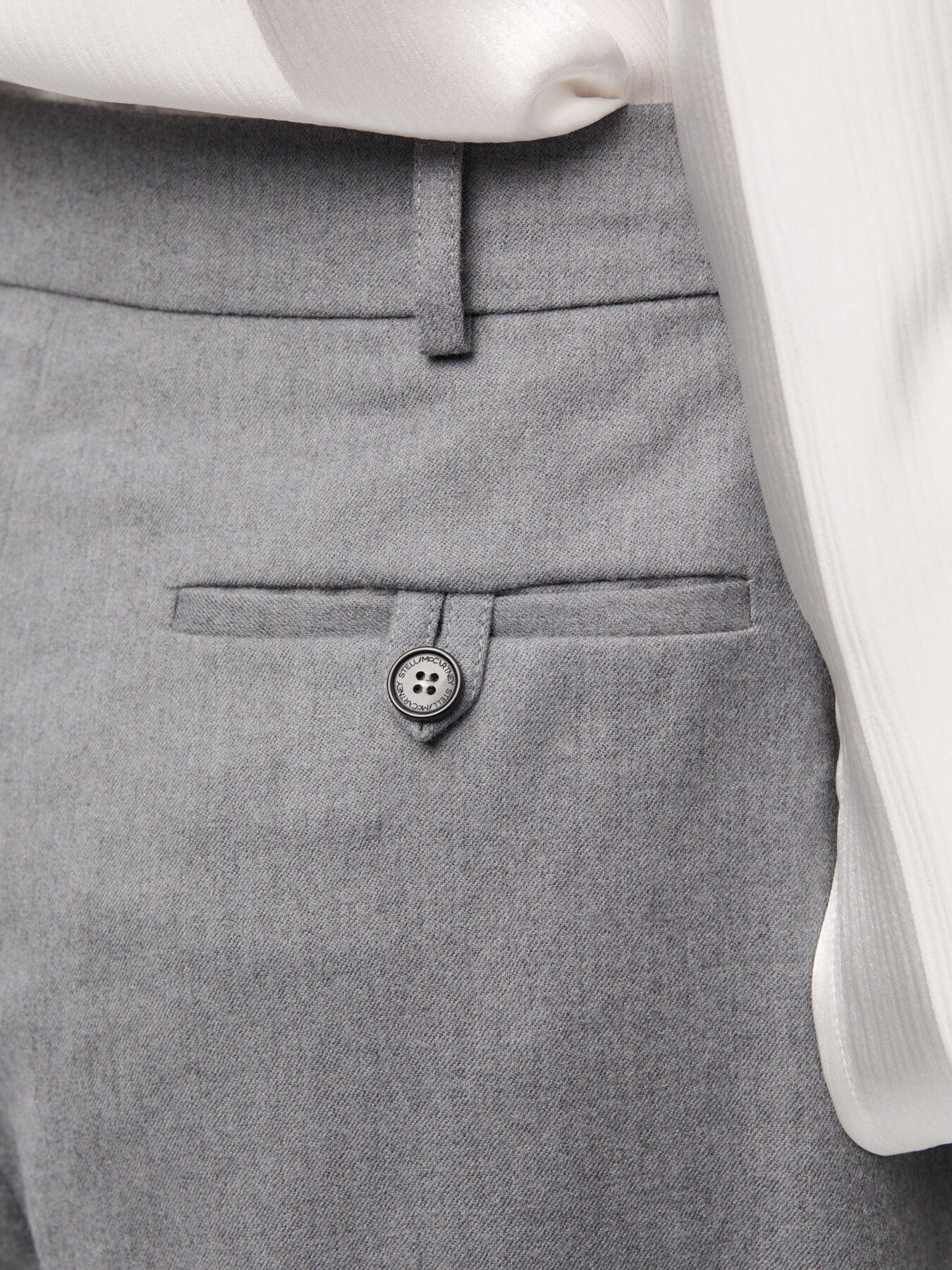 Iconic Flannel Cropped Pleated Trousers