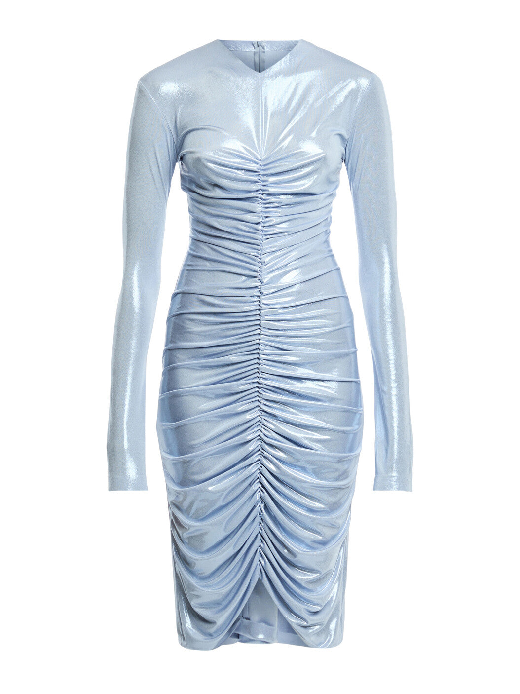 V-Neck Shirred Front Dress