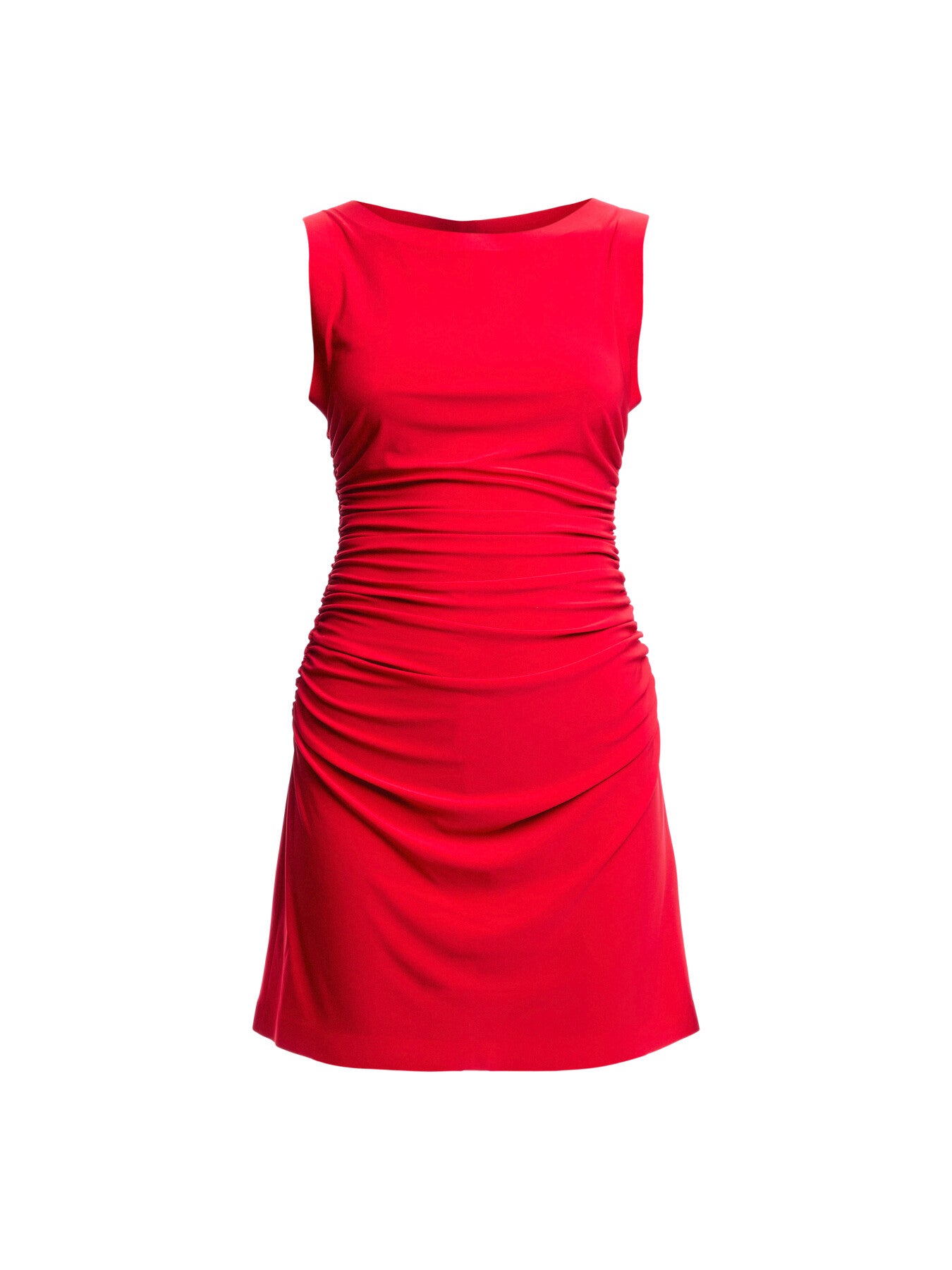 Sleveless Shirred Waist Mini Dess