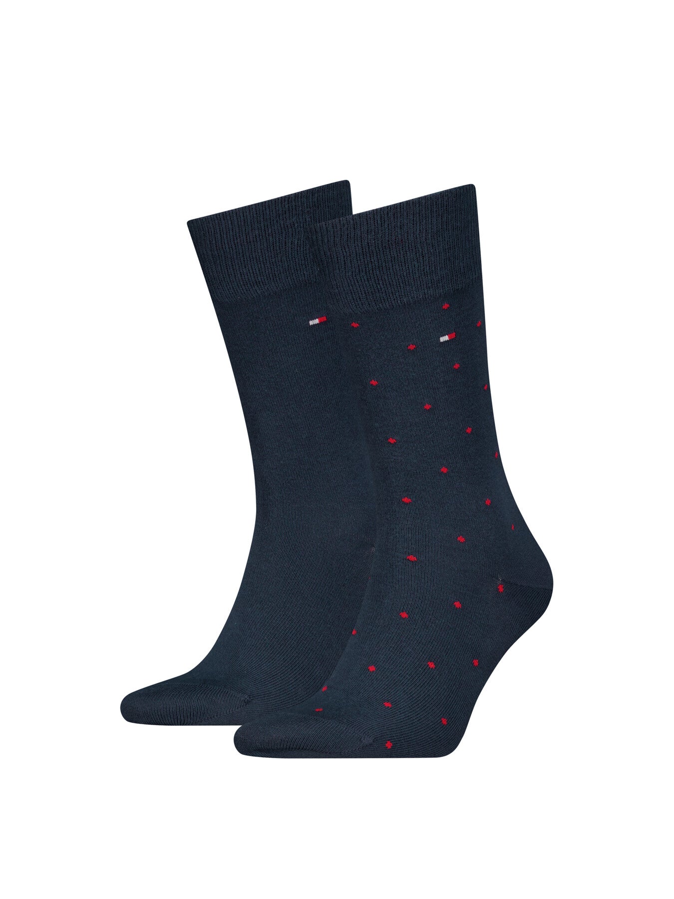 Two Pair Dot Logo Crew Socks