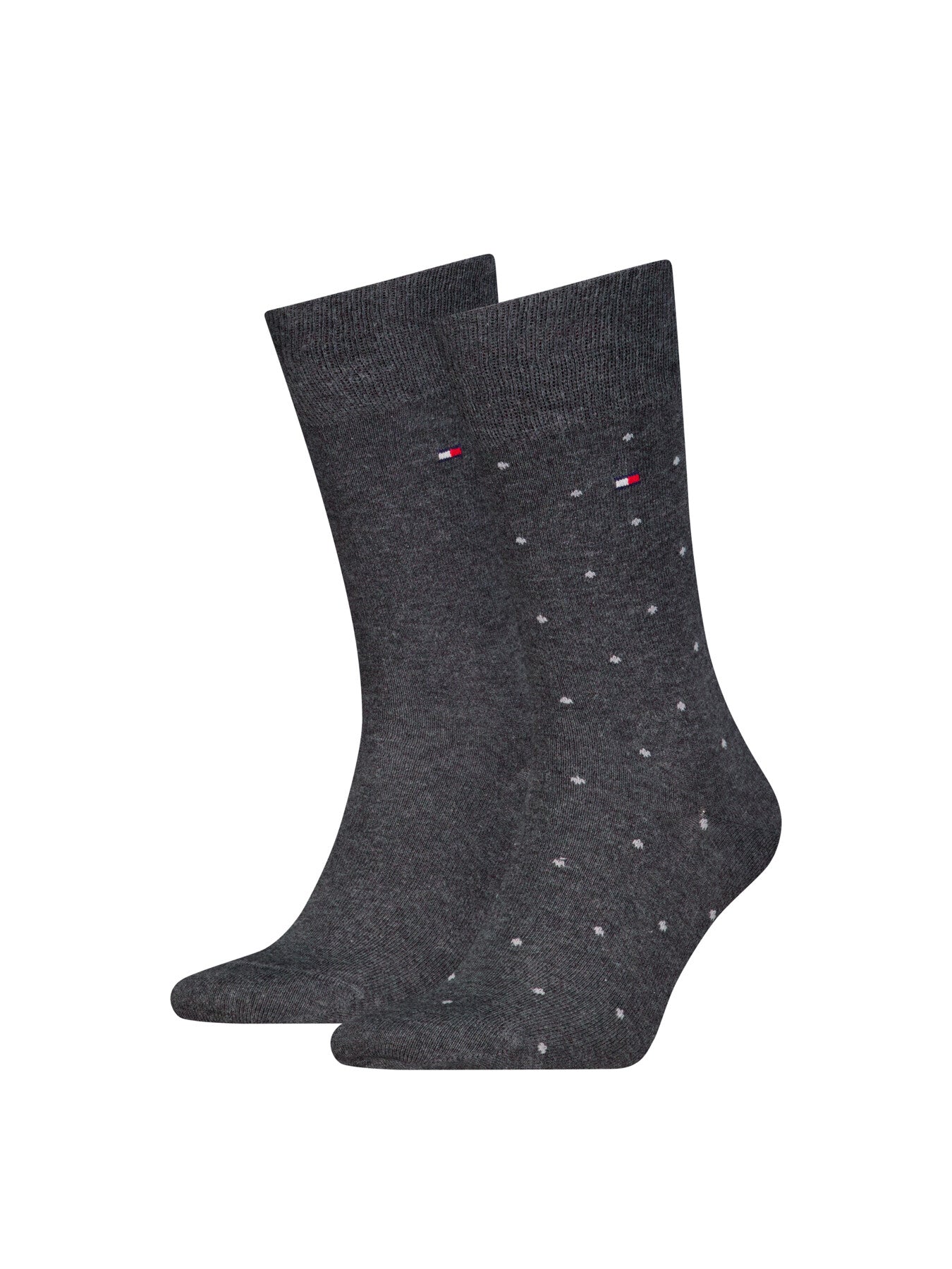 Two Pair Dot Logo Crew Socks