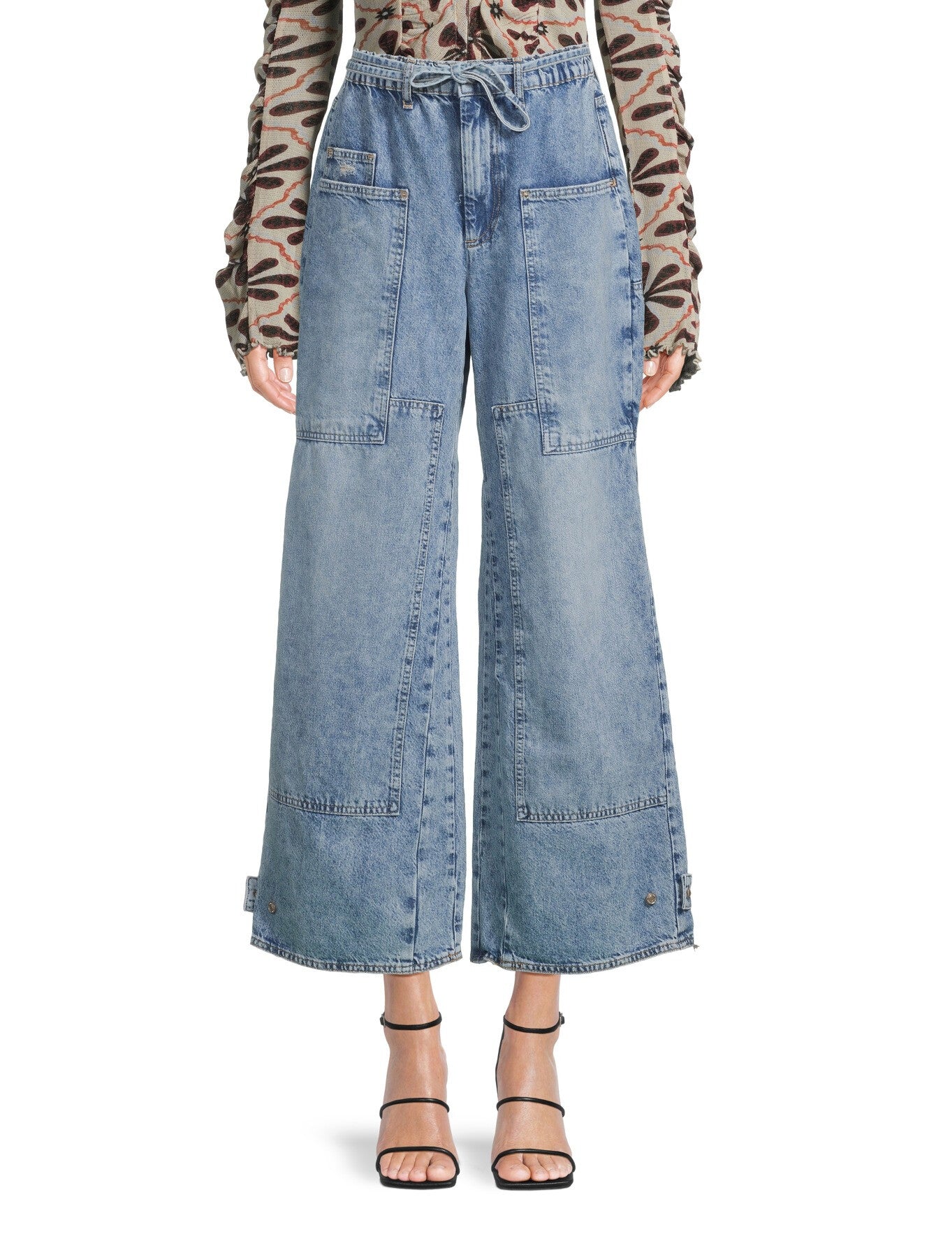 CRVY Outlaw Wide-Leg Jeans