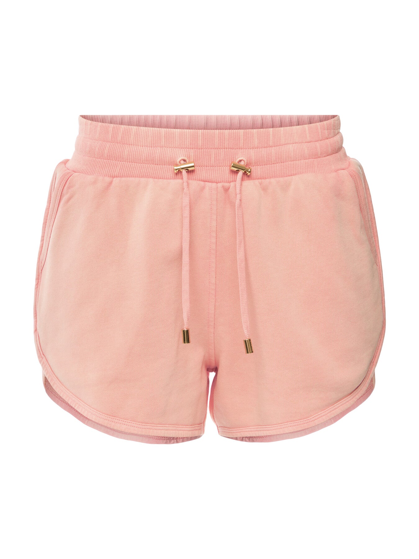 Vintage Embroidery High Waist Jersey Shorts