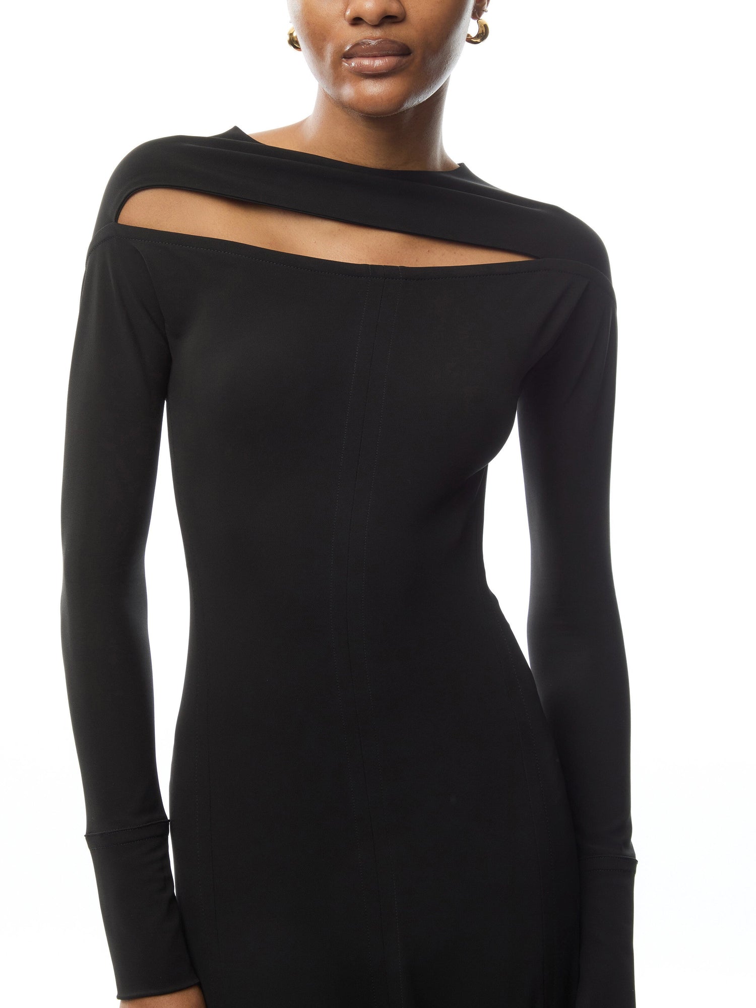 Front Cut Out Floor Length Gown