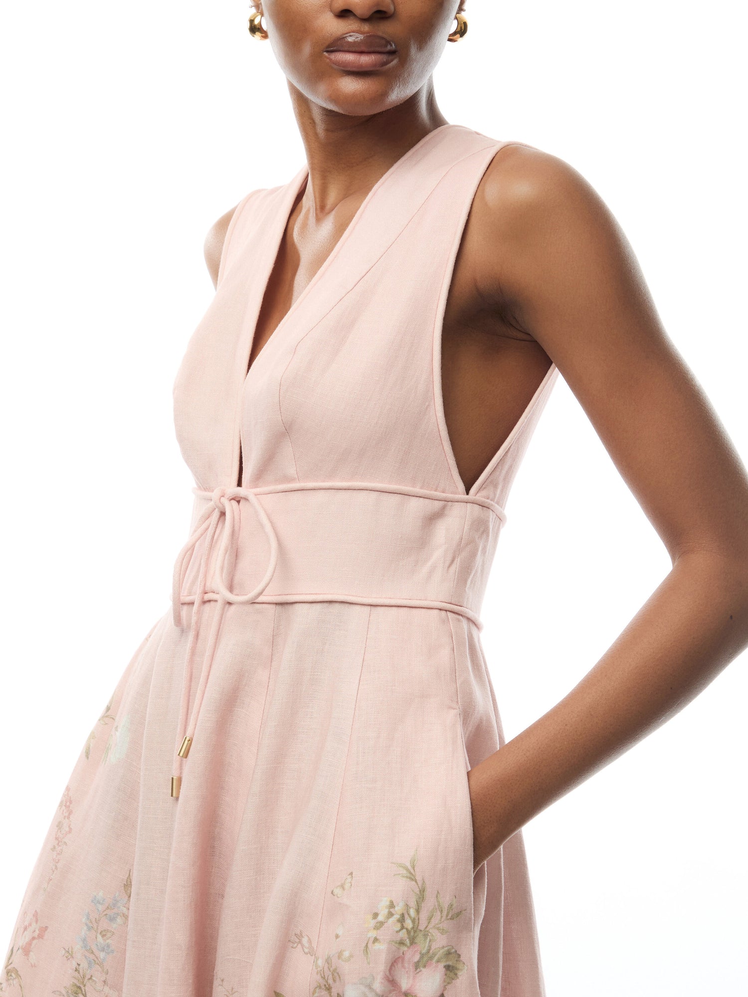 Waverly Plunge Midi Dress