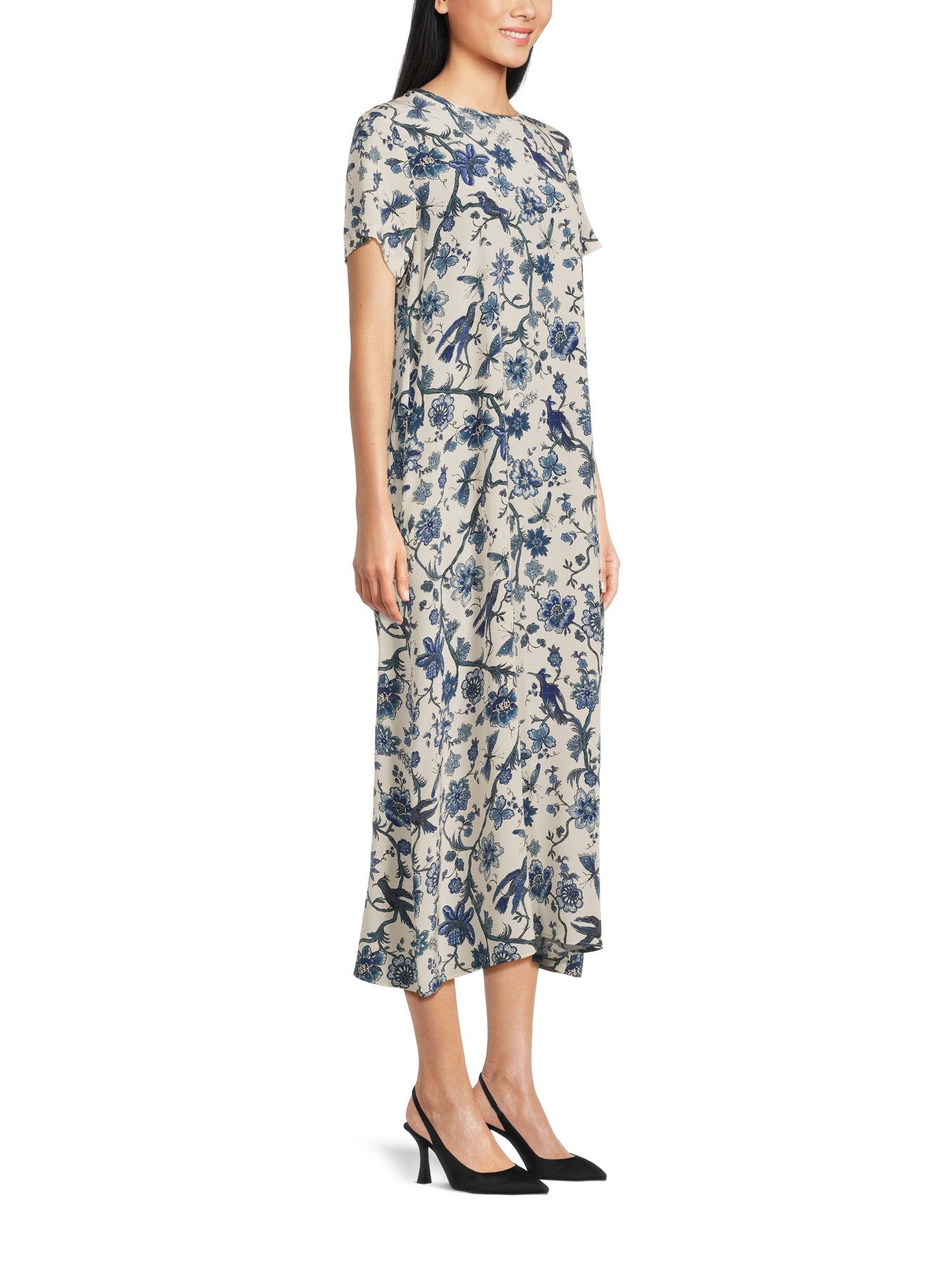 Revere Printed Midi Dress