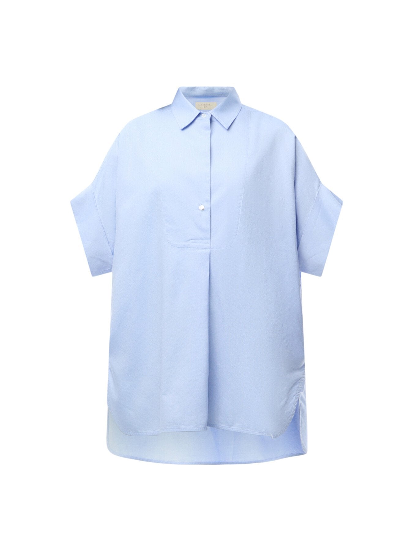 Brema Oversized Short Sleeve Cotton Shirt