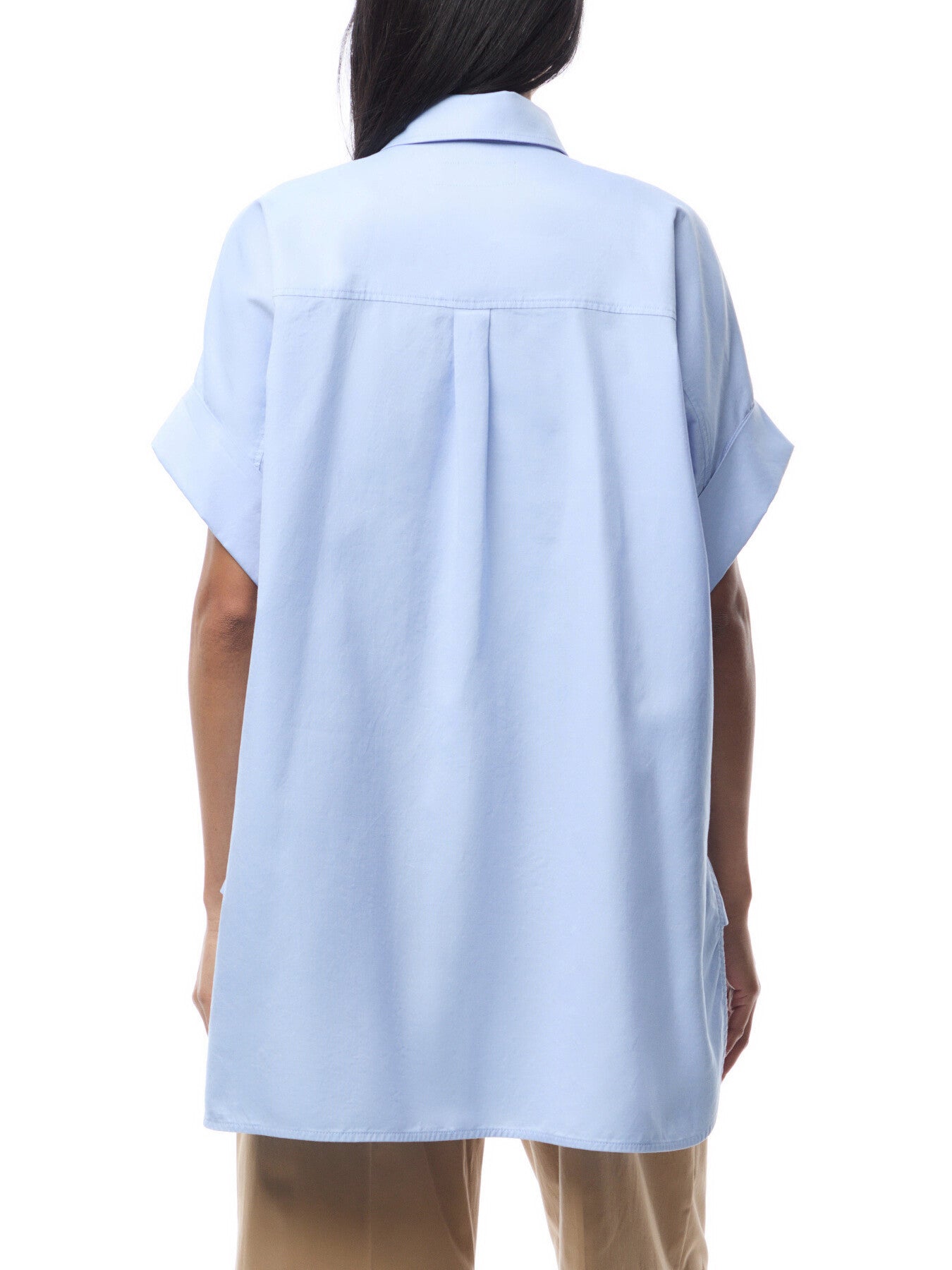 Brema Oversized Short Sleeve Cotton Shirt