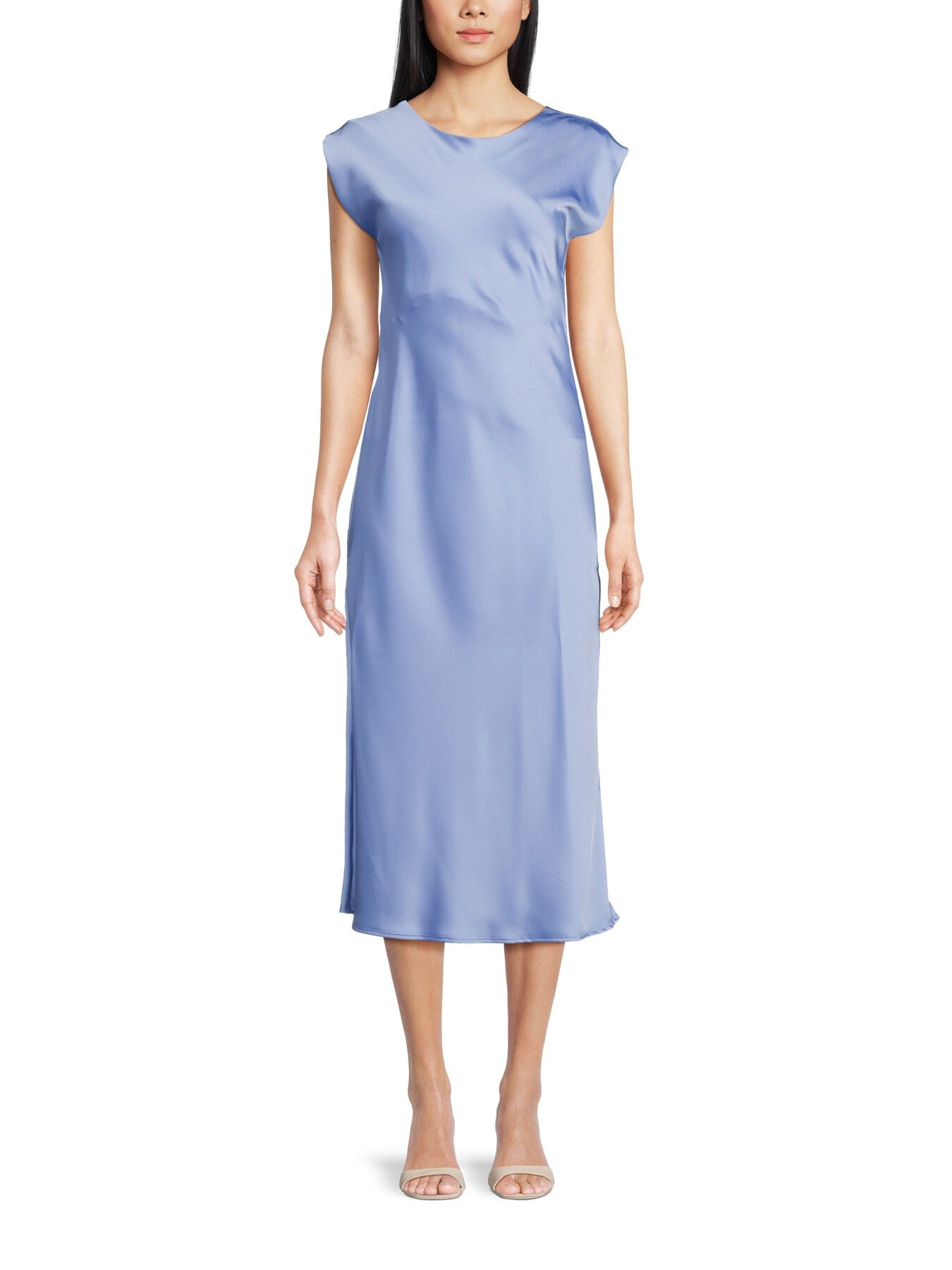 Aquile Sleeveless Satin Midi Dress