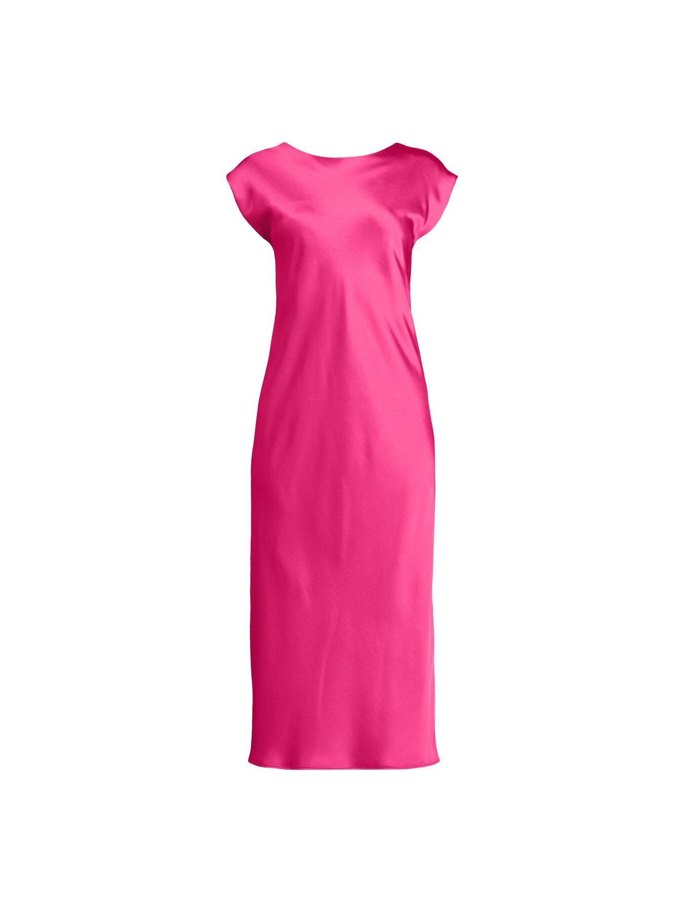 Aquile Sleeveless Satin Midi Dress