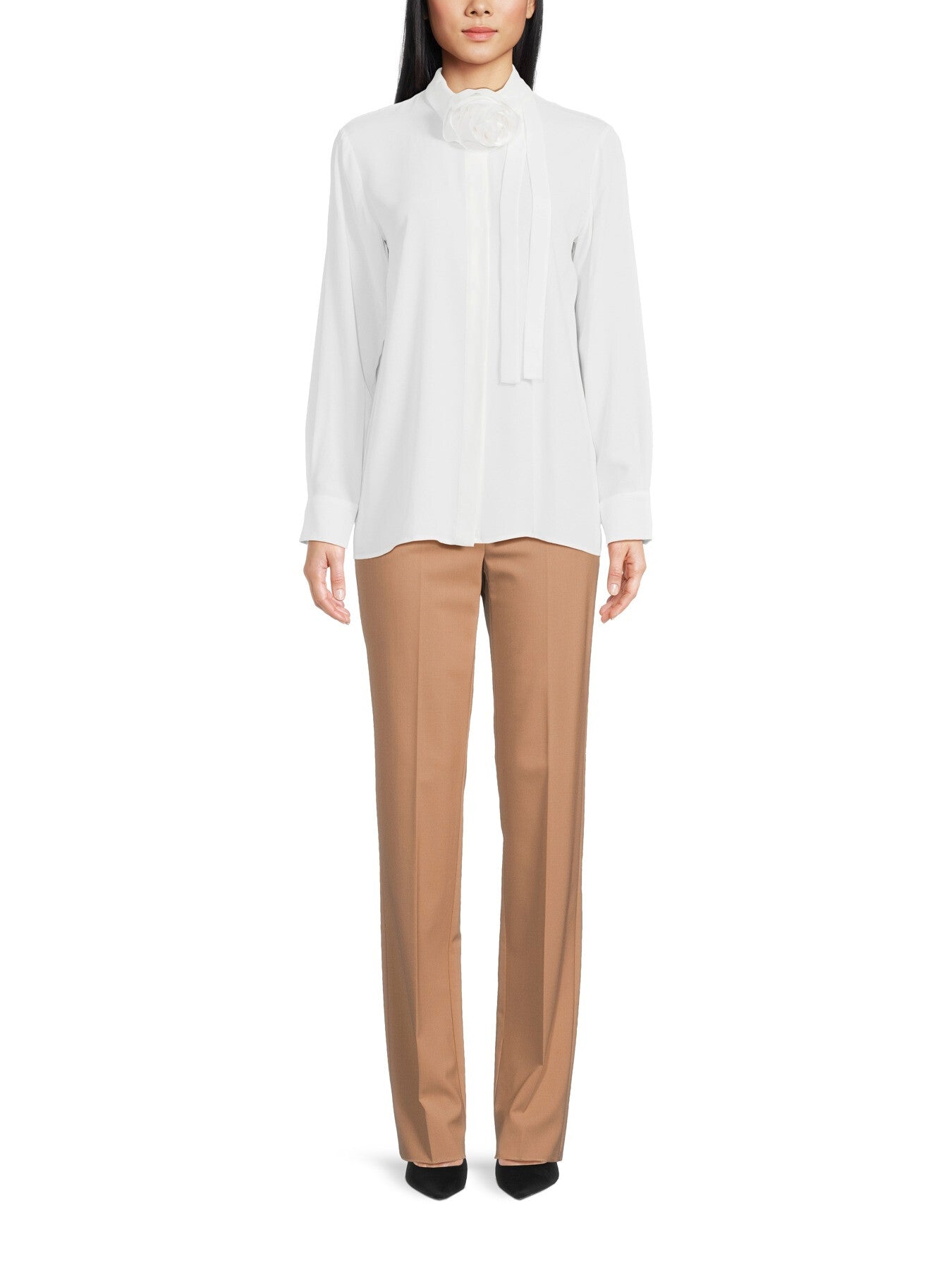 Nastro Shirt with Detachable Rose