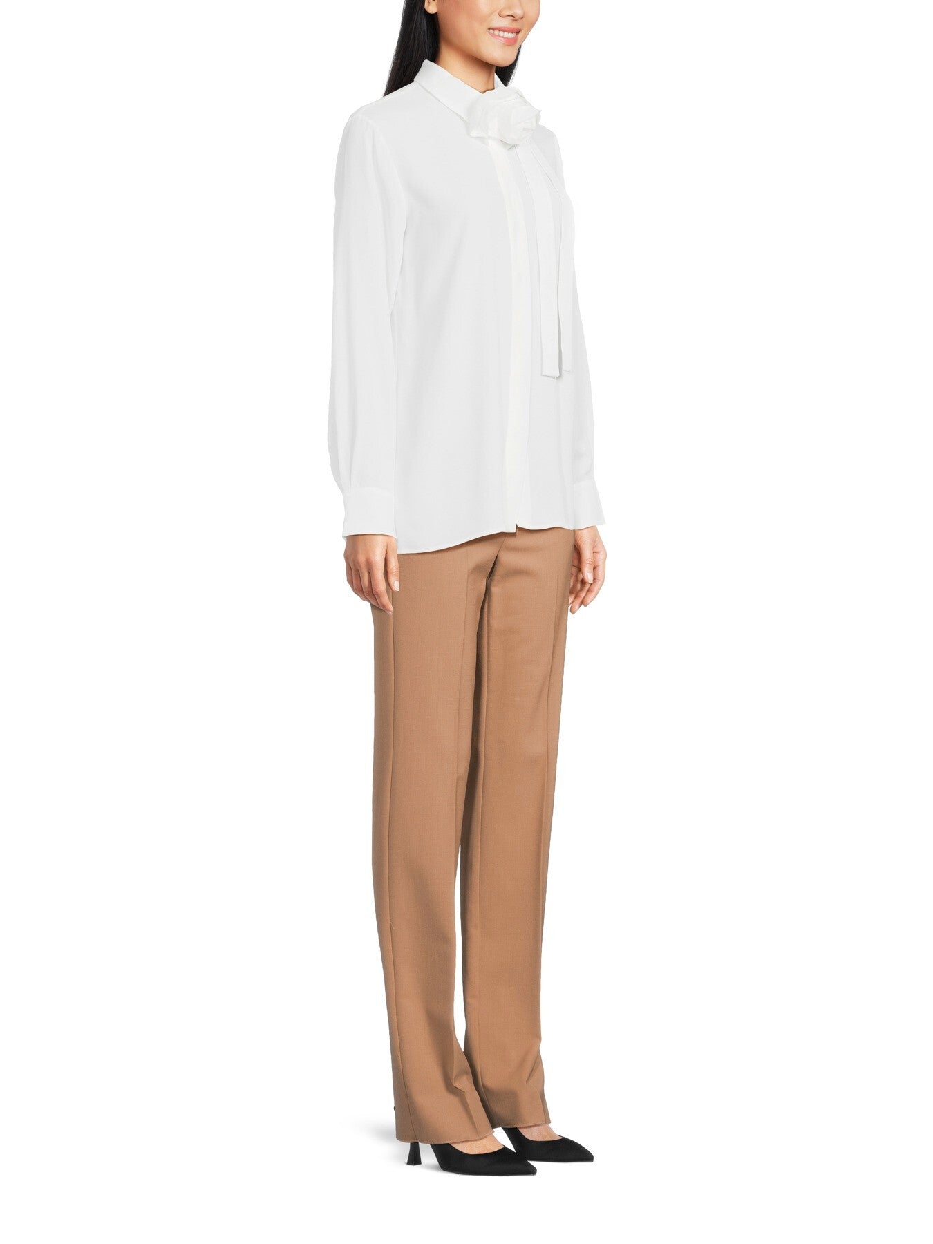 Nastro Shirt with Detachable Rose