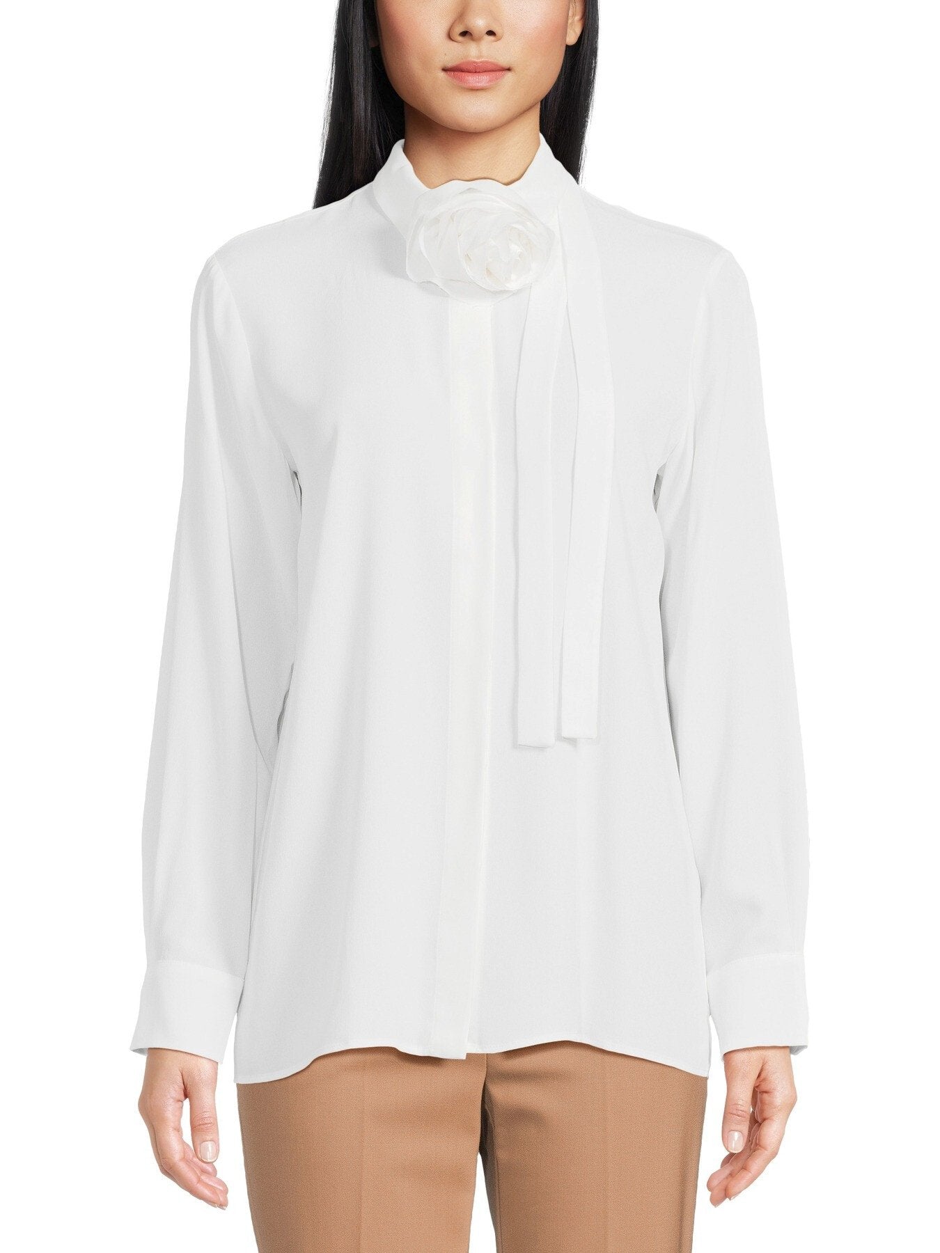 Nastro Shirt with Detachable Rose
