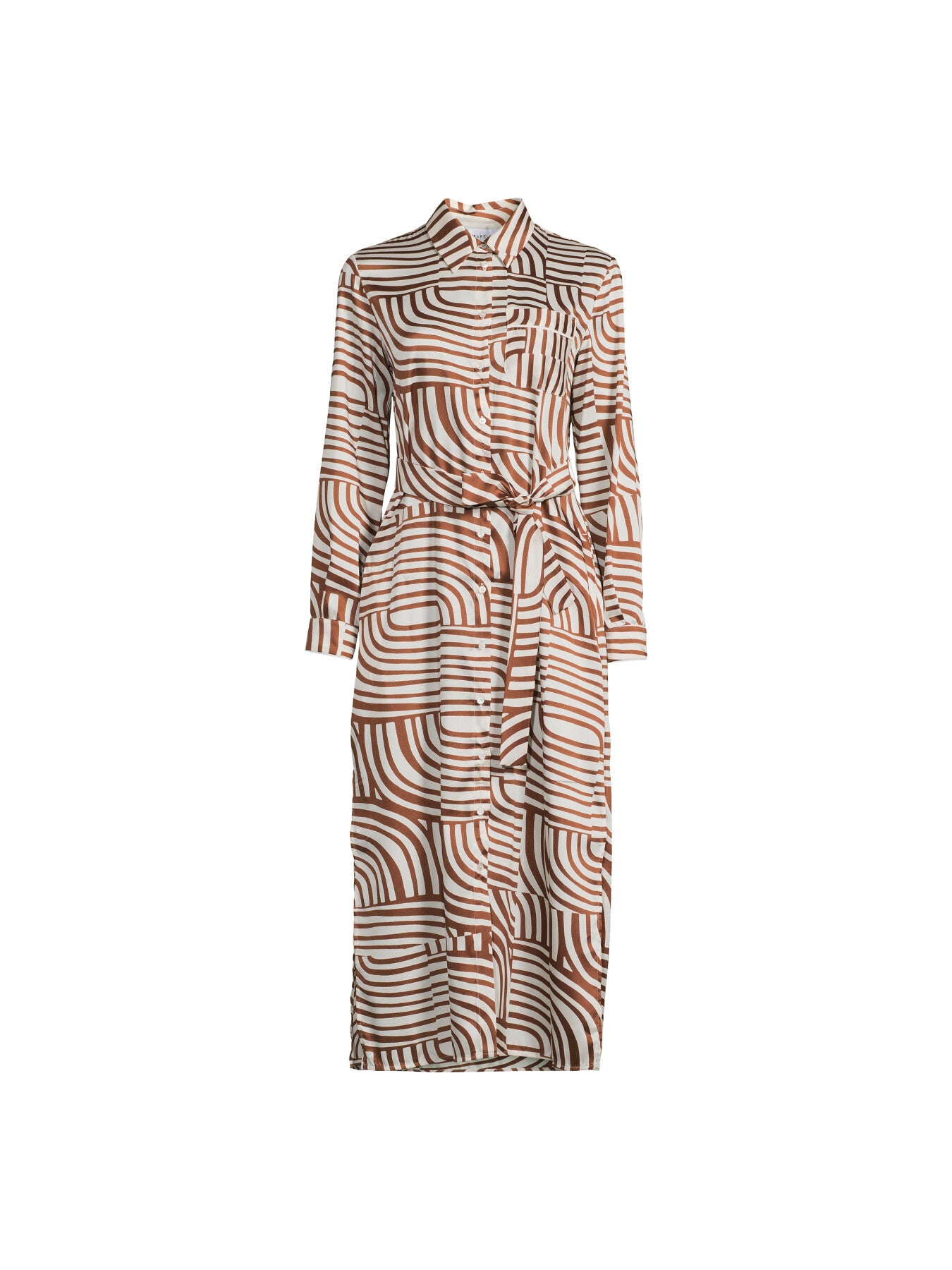 Lugano Printed Belted Midi Dress