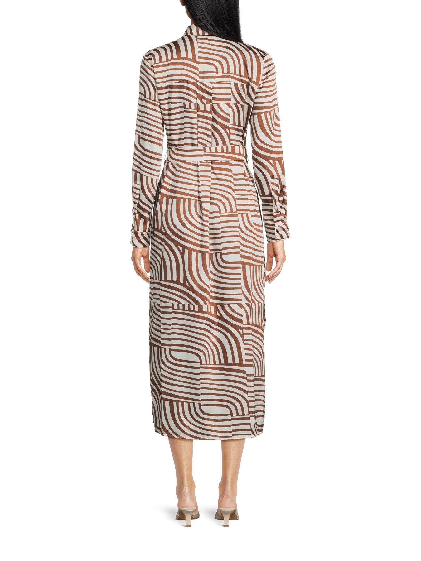 Lugano Printed Belted Midi Dress