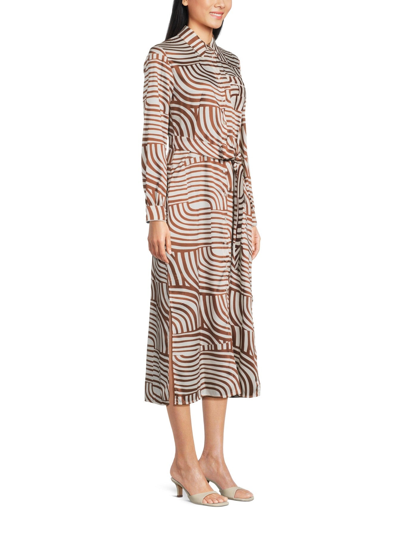 Lugano Printed Belted Midi Dress