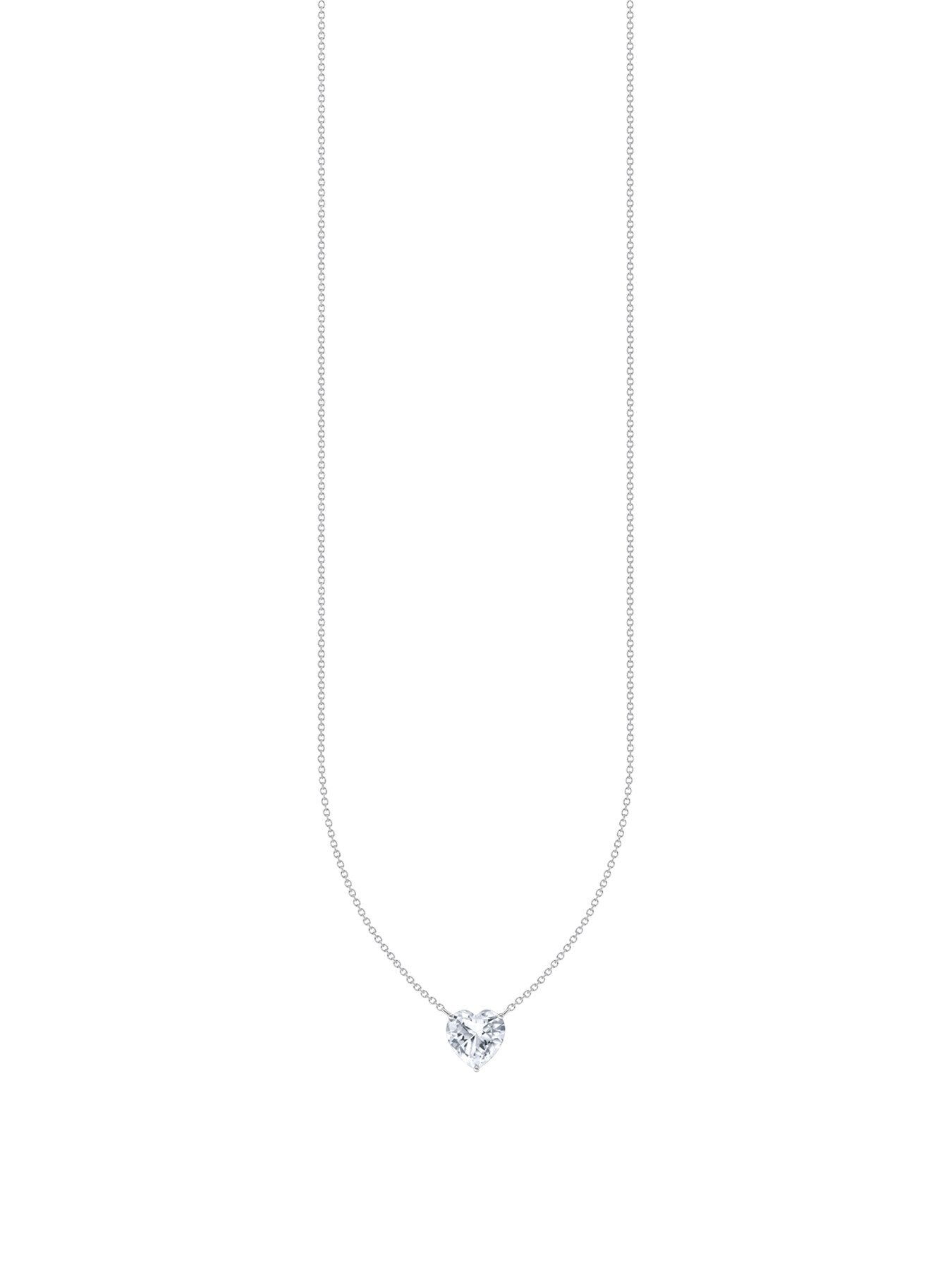 Heart Crystal Pendant Necklace