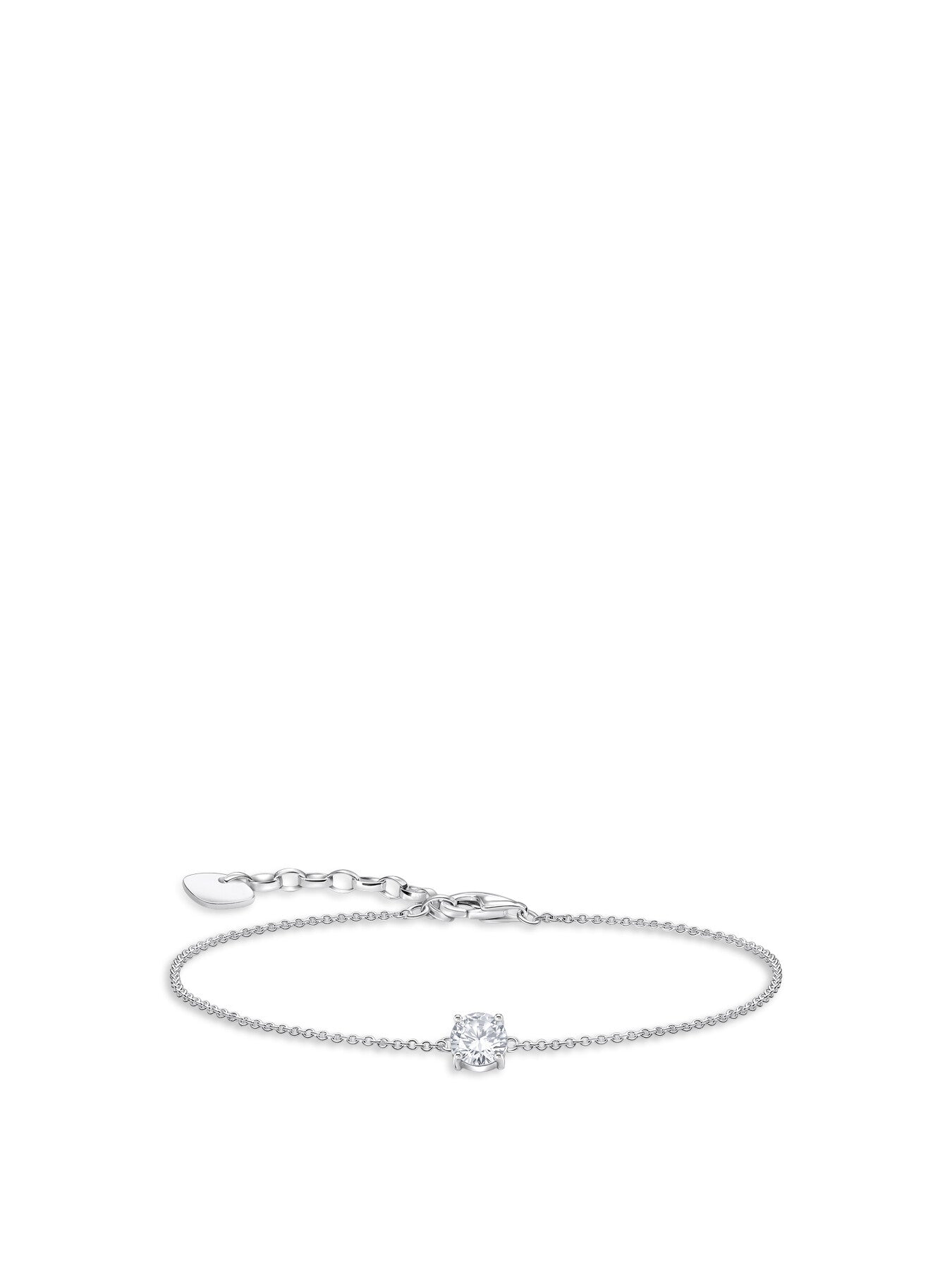 Hexagon Crystal Charm Bracelet