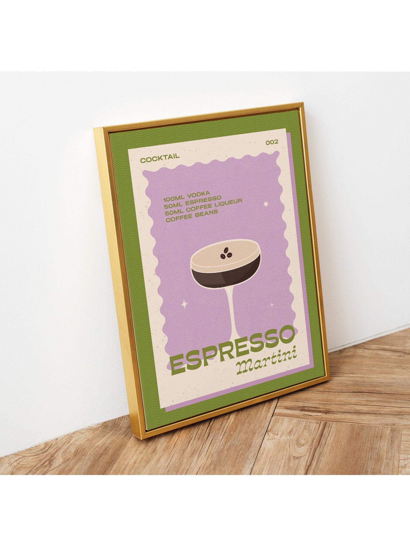 Espresso Martini Sage A3 Print
