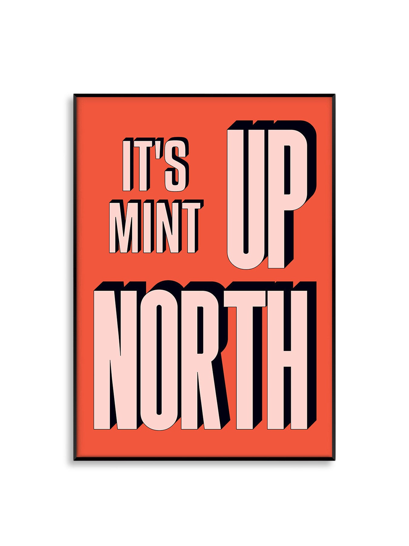 Its Mint Up North Red A3 Print