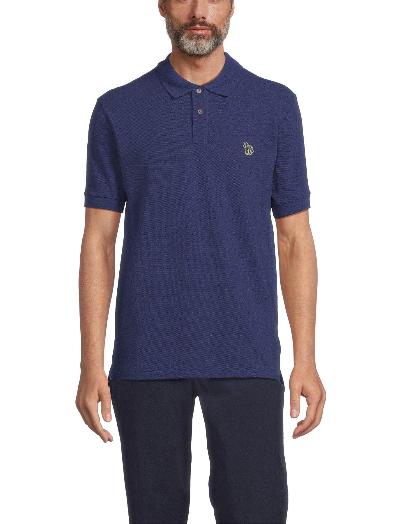 Regular Fit Short Sleeve Zebra Polo T-Shirt