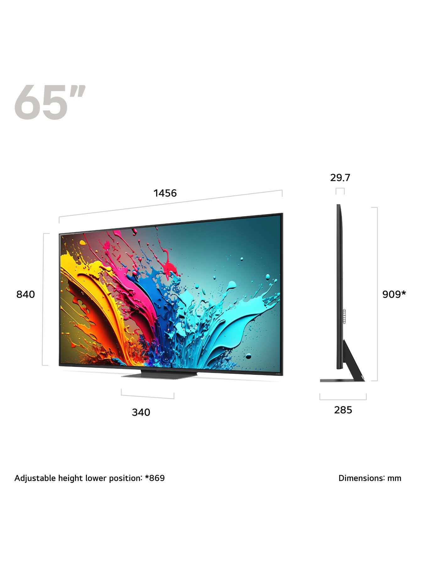 QNED87 65 Inch 4K Ultra HD Smart TV 2024