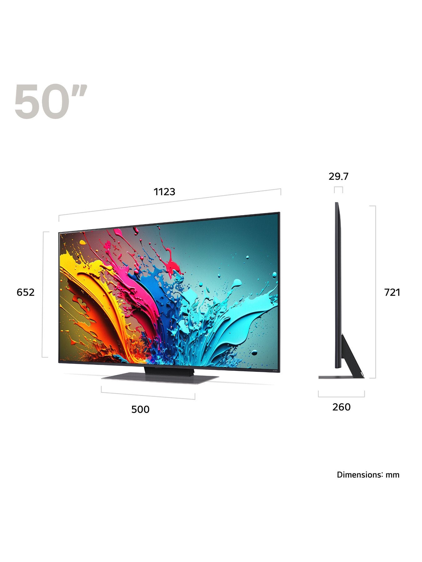 QNED87 50 Inch 4K Ultra HD Smart TV 2024