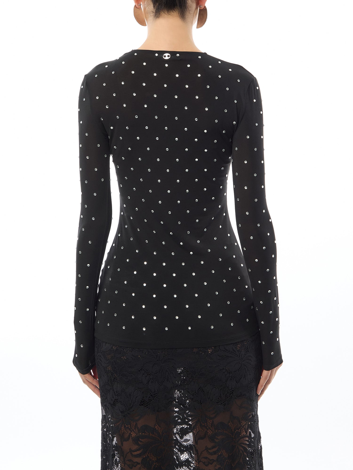 Embellished Jersey Top