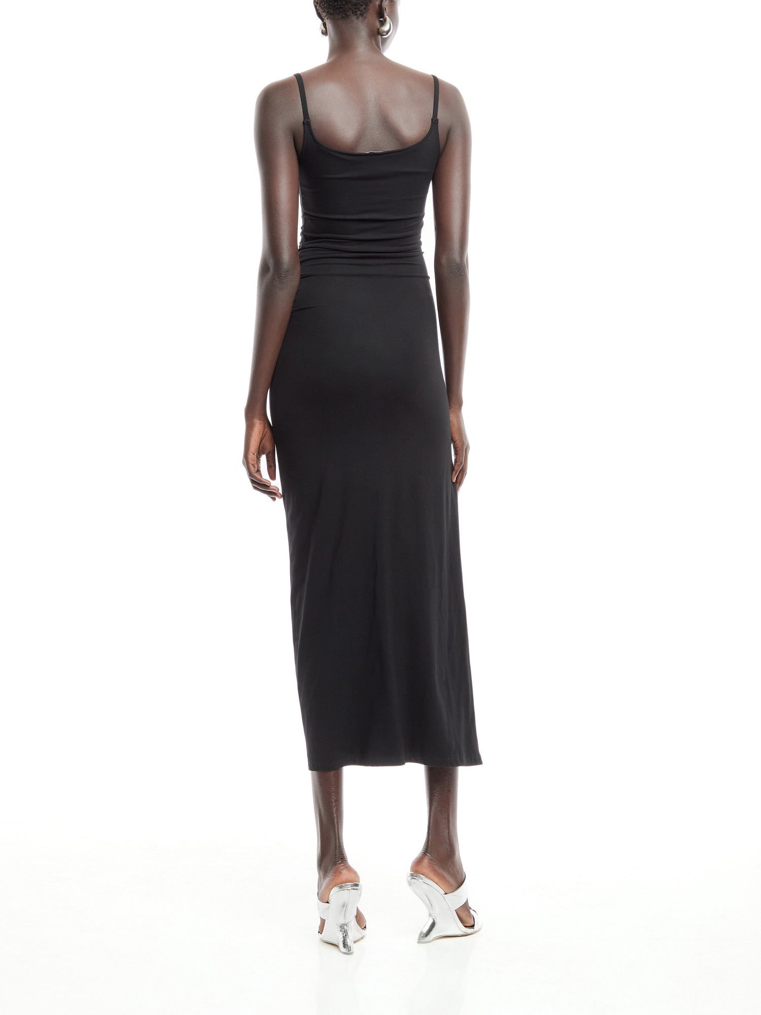 Robe Drape Strap Dress