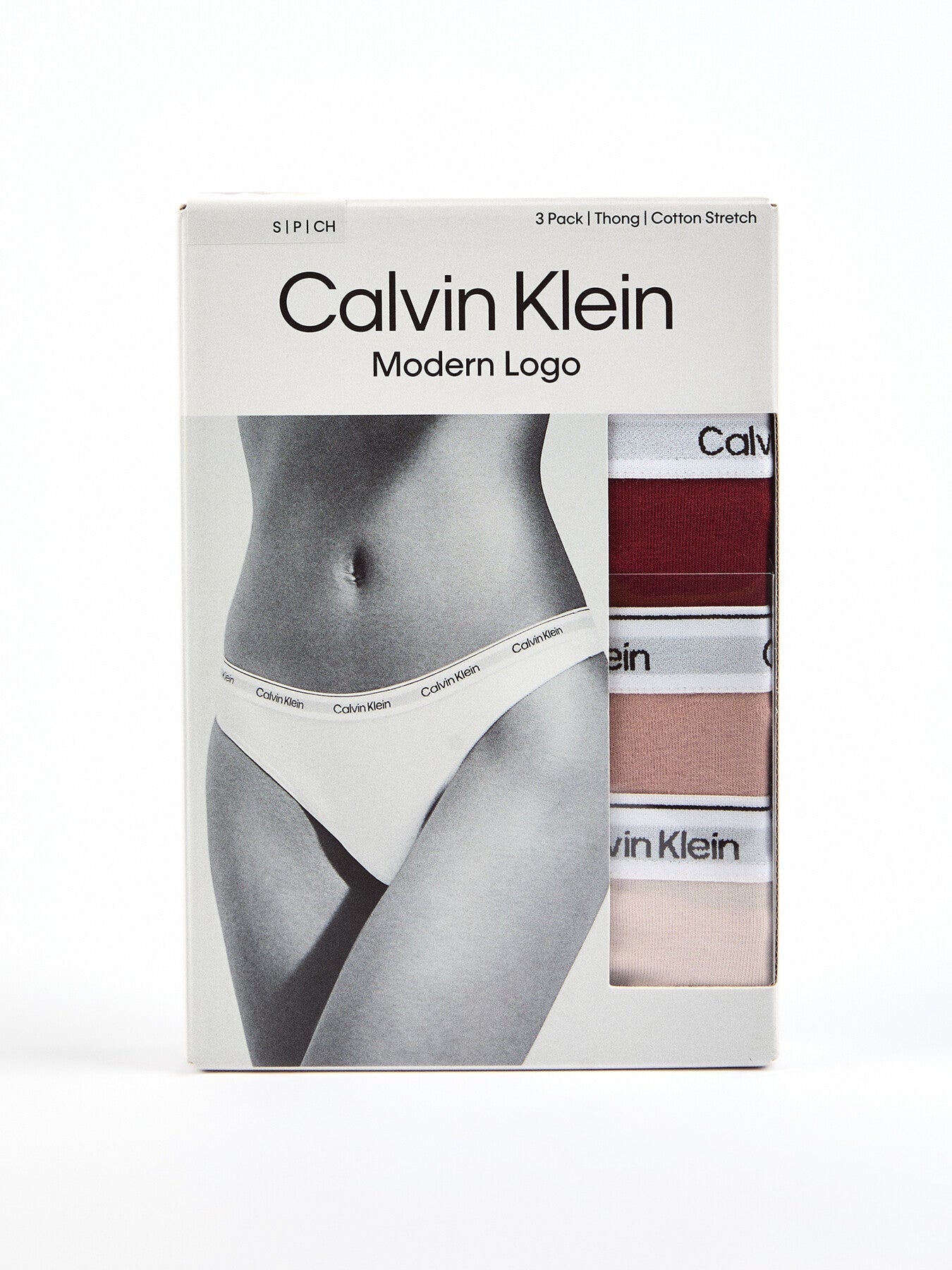 Three Pack Modern Logo Thongs