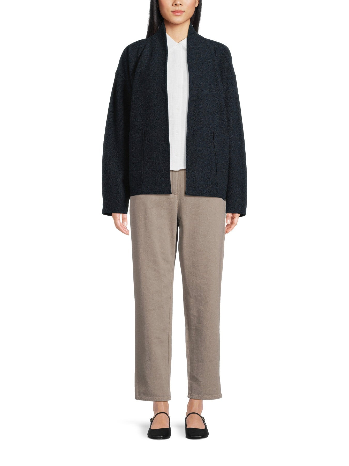 High Collar Jacket with Pockets