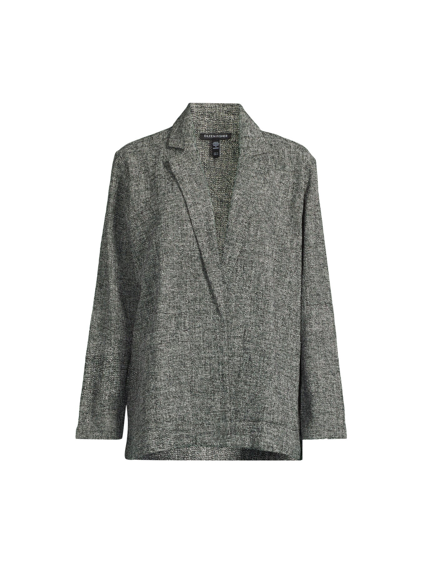 Notch Collar Long Blazer