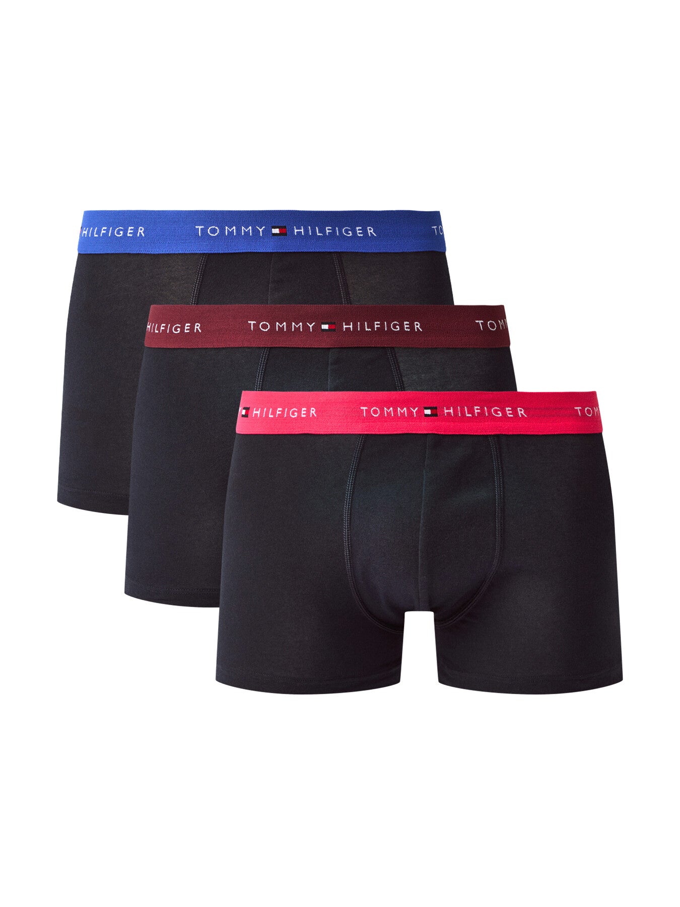 Three Pack Logo Waistband Trunks