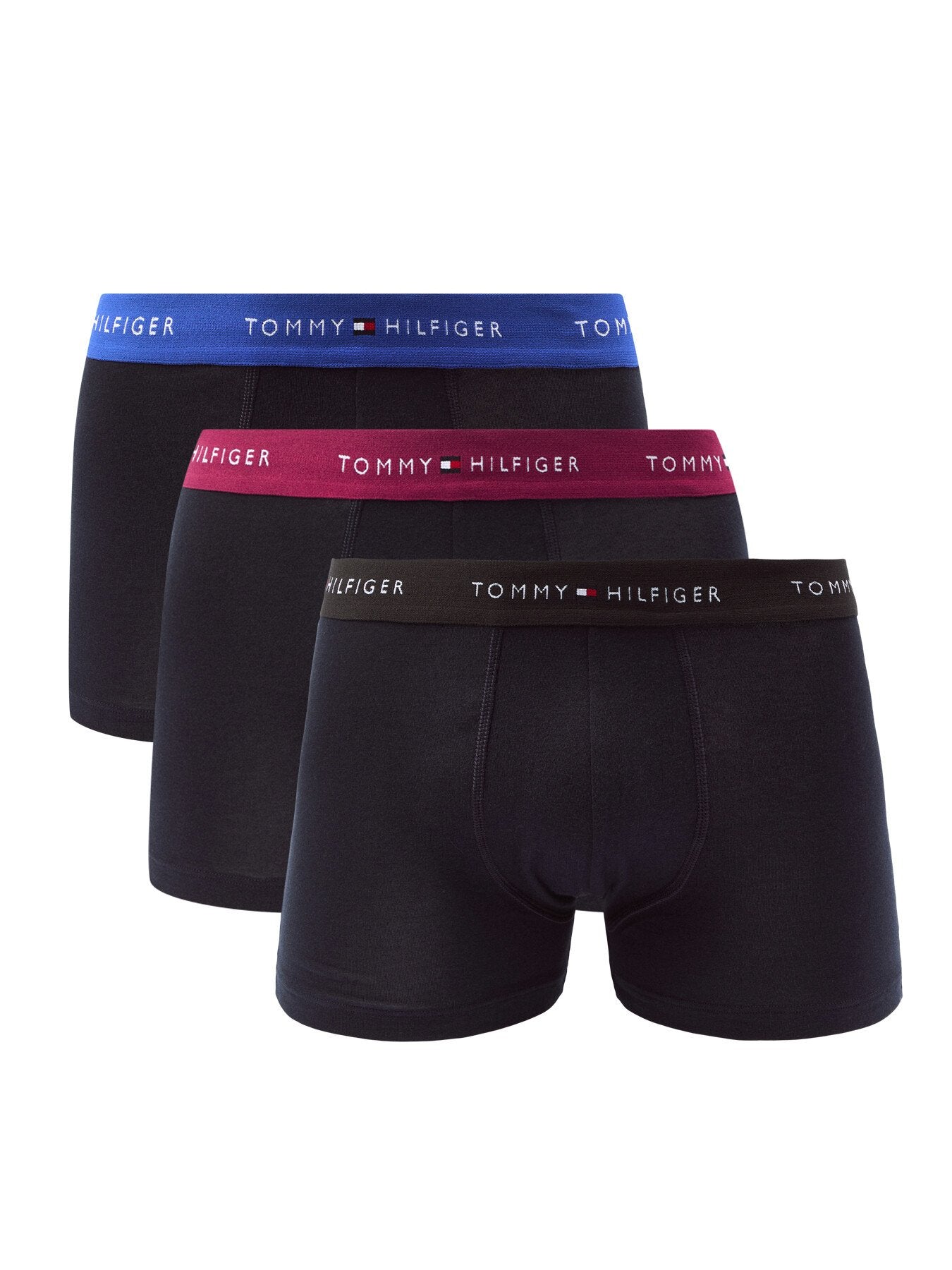 Three Pack Logo Waistband Trunks