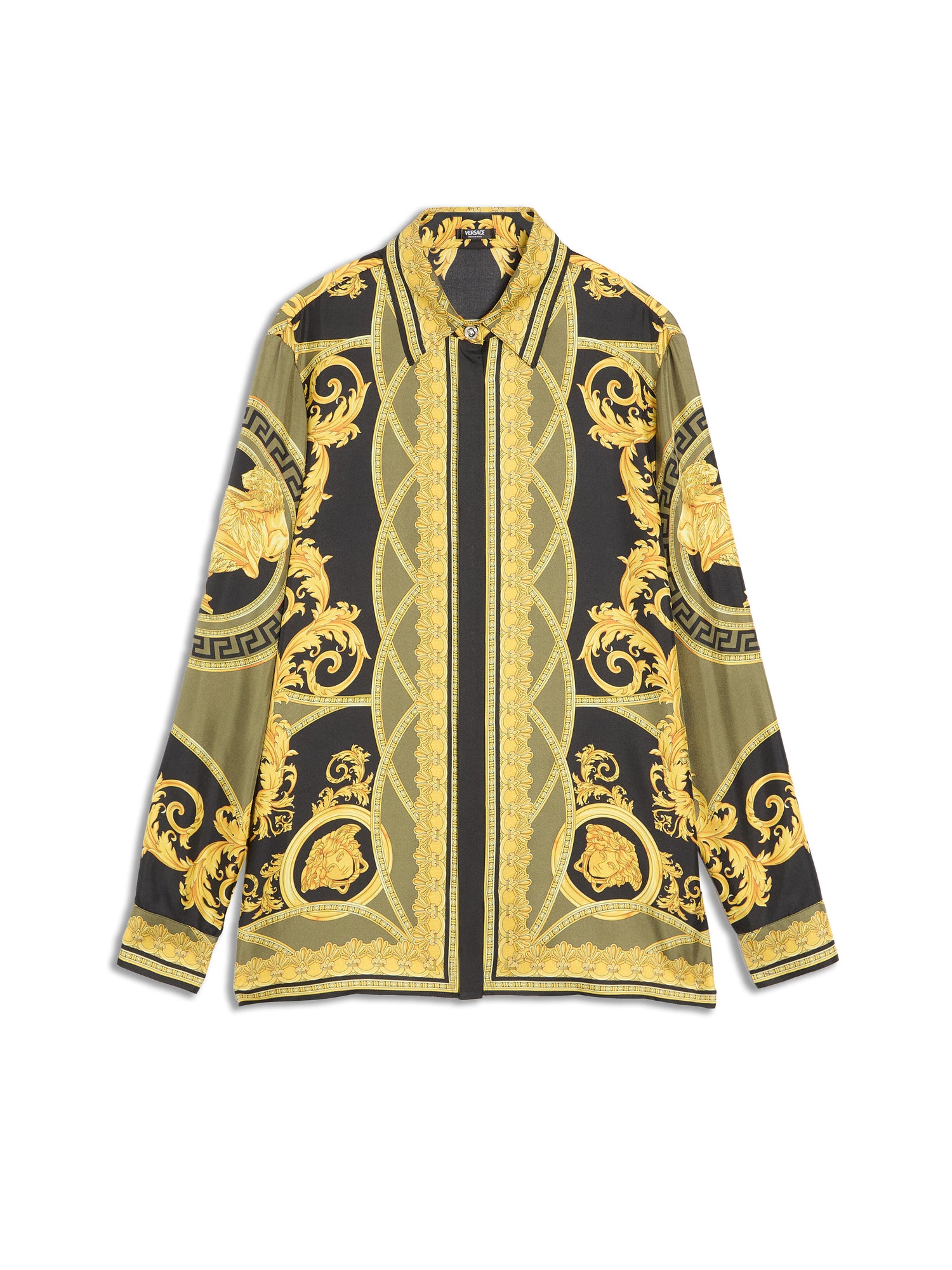 Silk Twill Baroque Coupe De Deaux Print Shirt