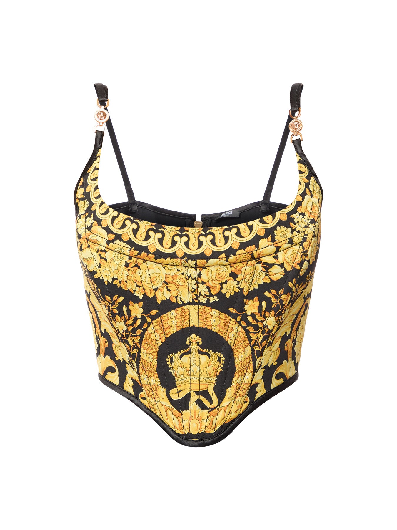 Silk Baroque Heritage Print Bra Top