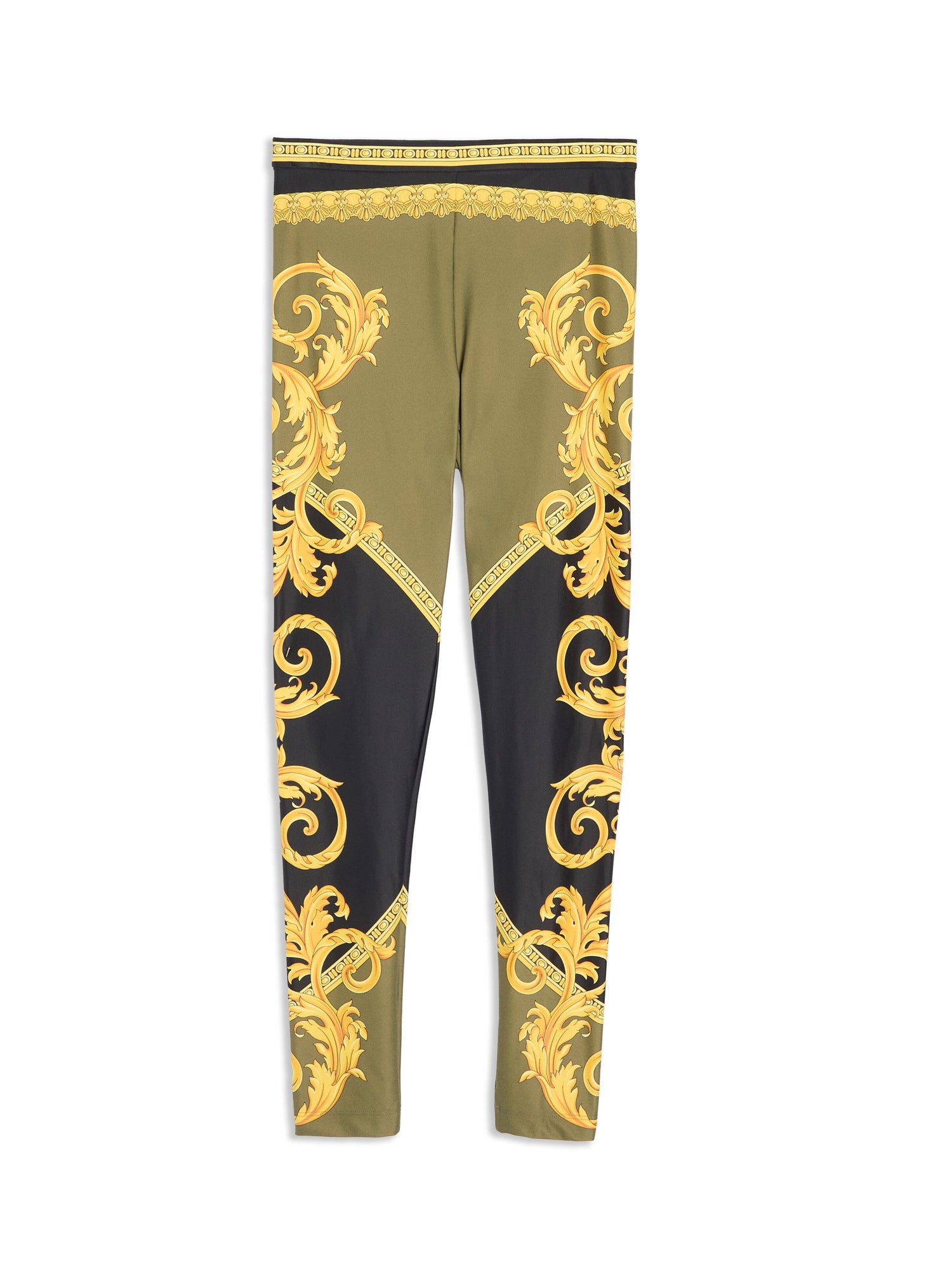 Lycra Baroque Coupe Des Dieux Print Leggings