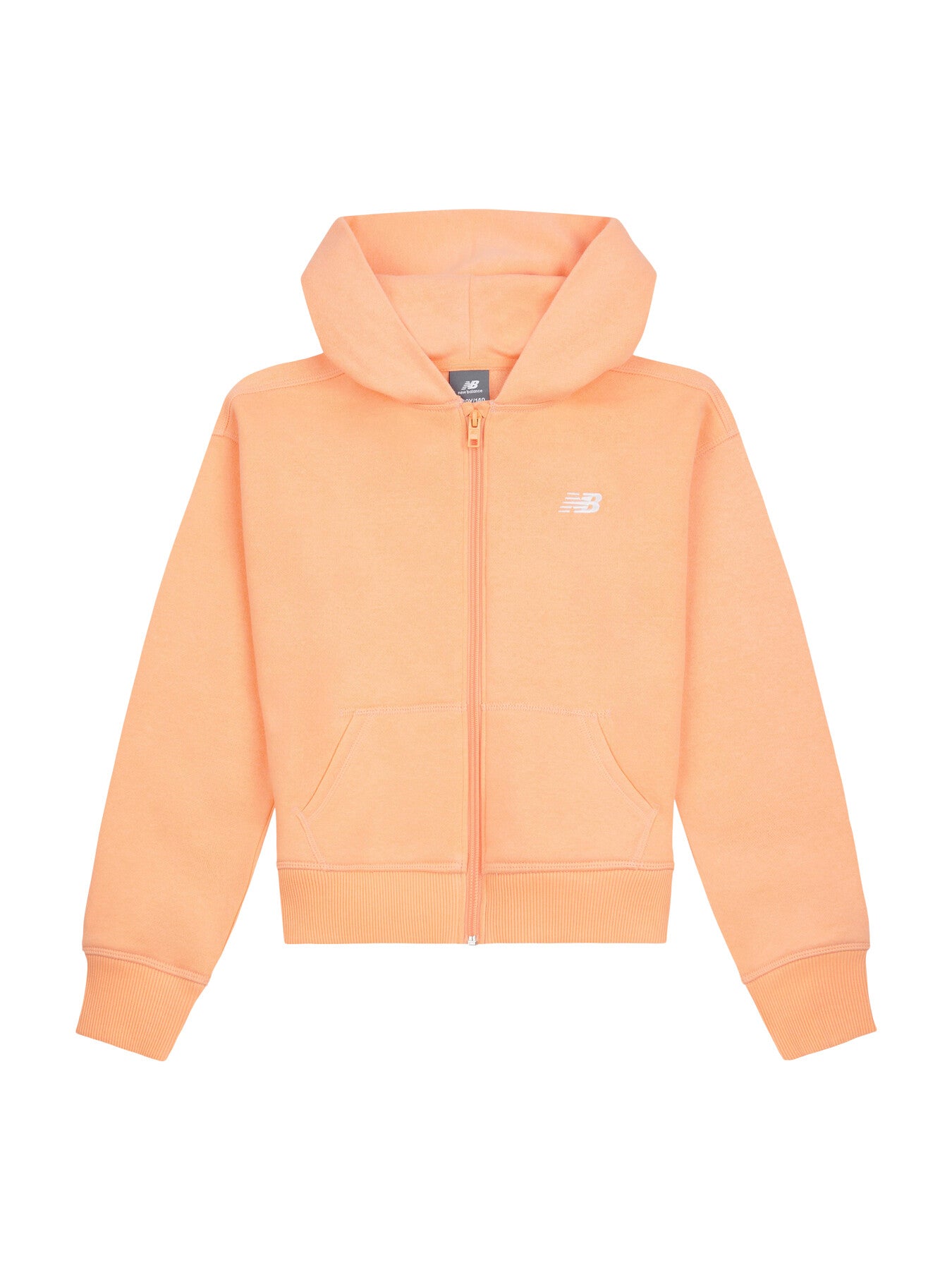 New Balance Brush Back Small Logo Full Zip Hoodie