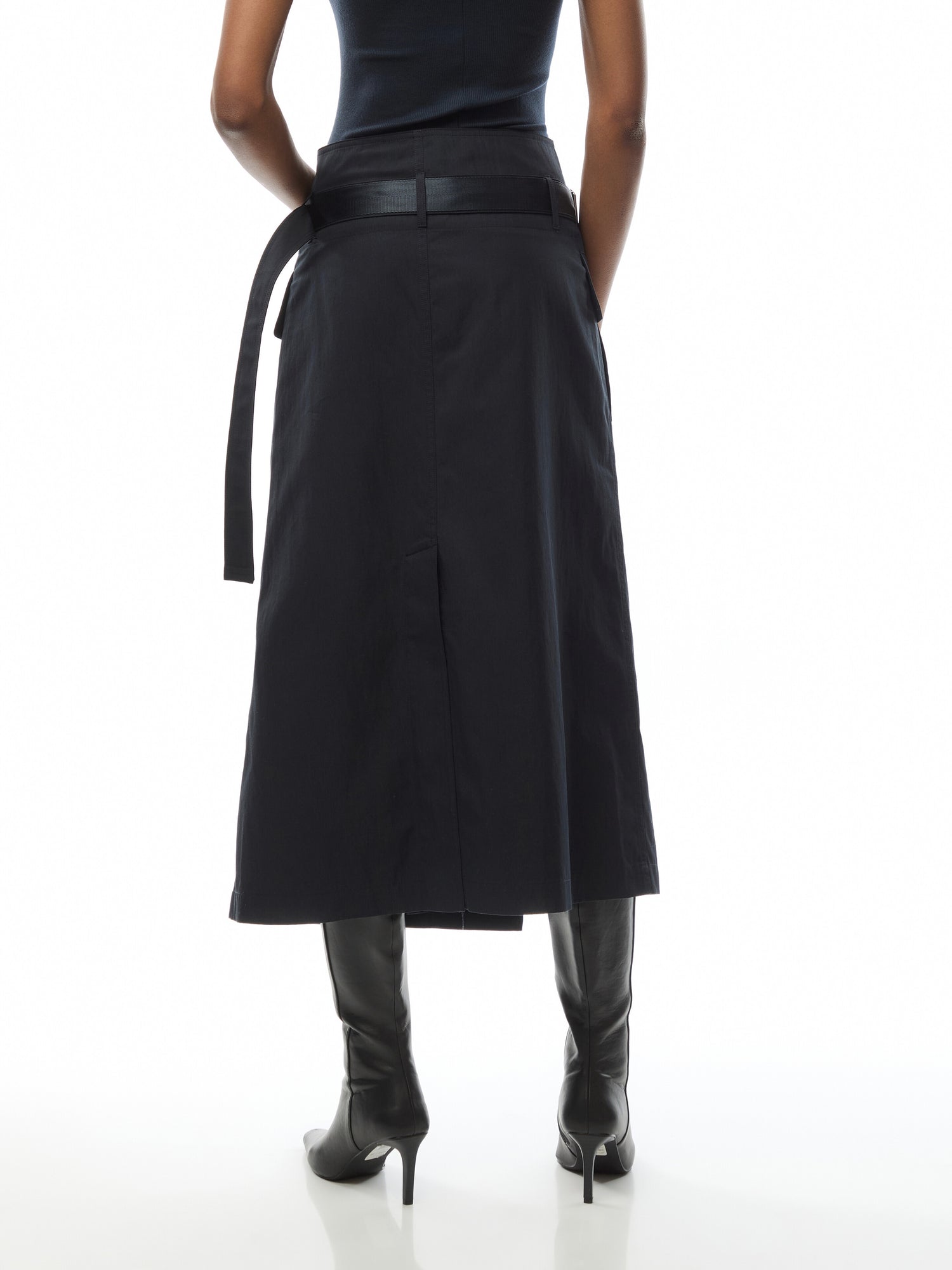 Trench Wrap Skirt