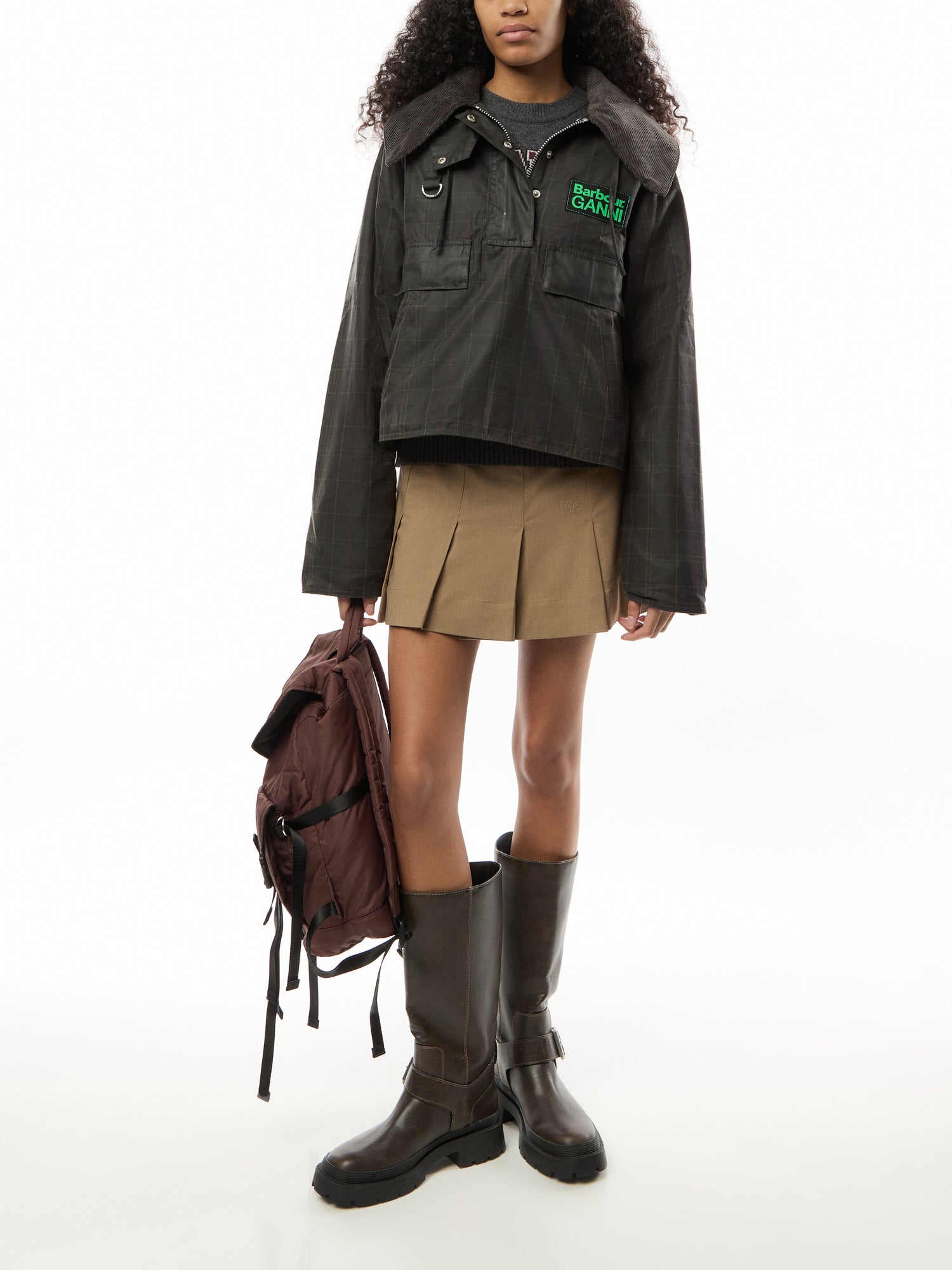 Barbour x GANNI Wax Anorak Smock