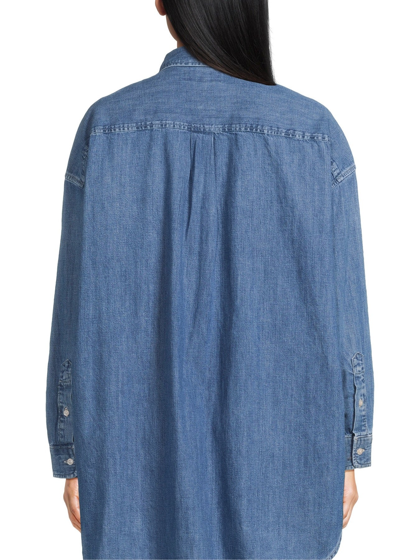 Long Sleeve Button Denim Shirt