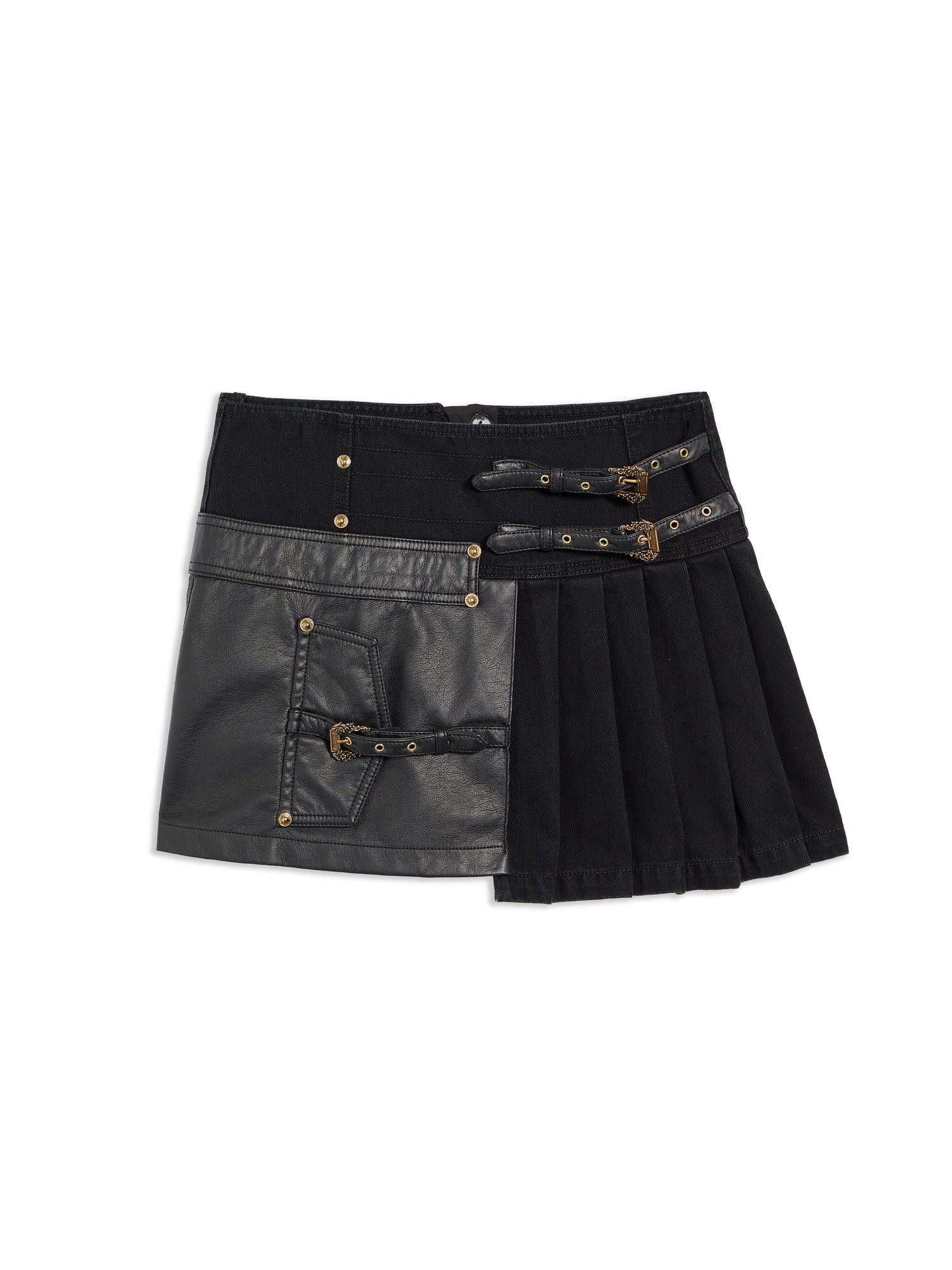 Buckle Mini Skirt