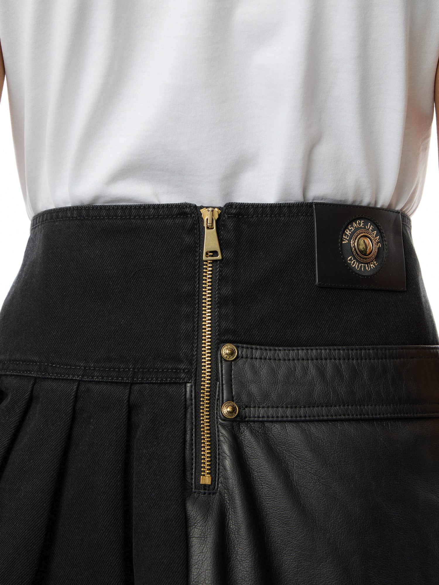 Buckle Mini Skirt